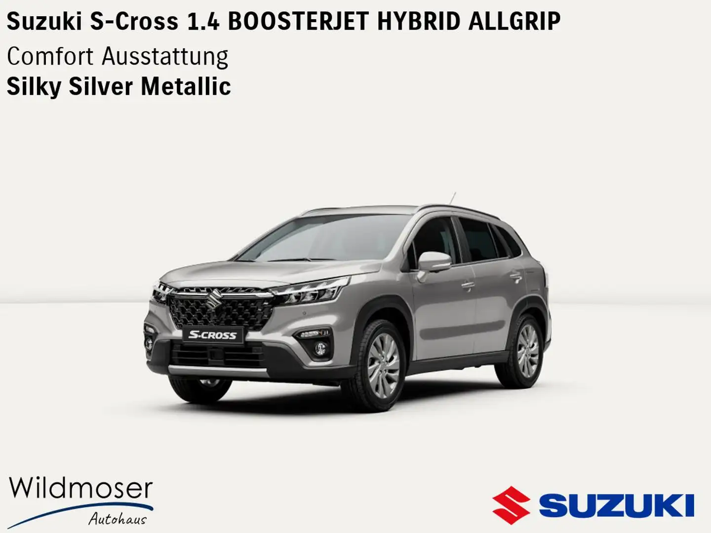 Suzuki SX4 S-Cross ❤️ 1.4 BOOSTERJET HYBRID ALLGRIP ⏱ Sofort verfügba Silber - 1
