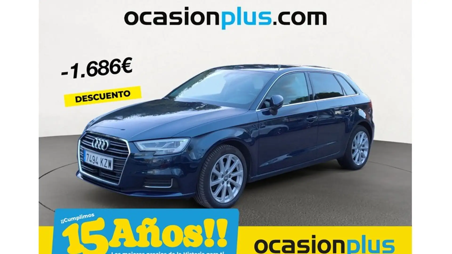 Audi A3 Sportback 30 g-tron Design S tronic 96kW Bleu - 1