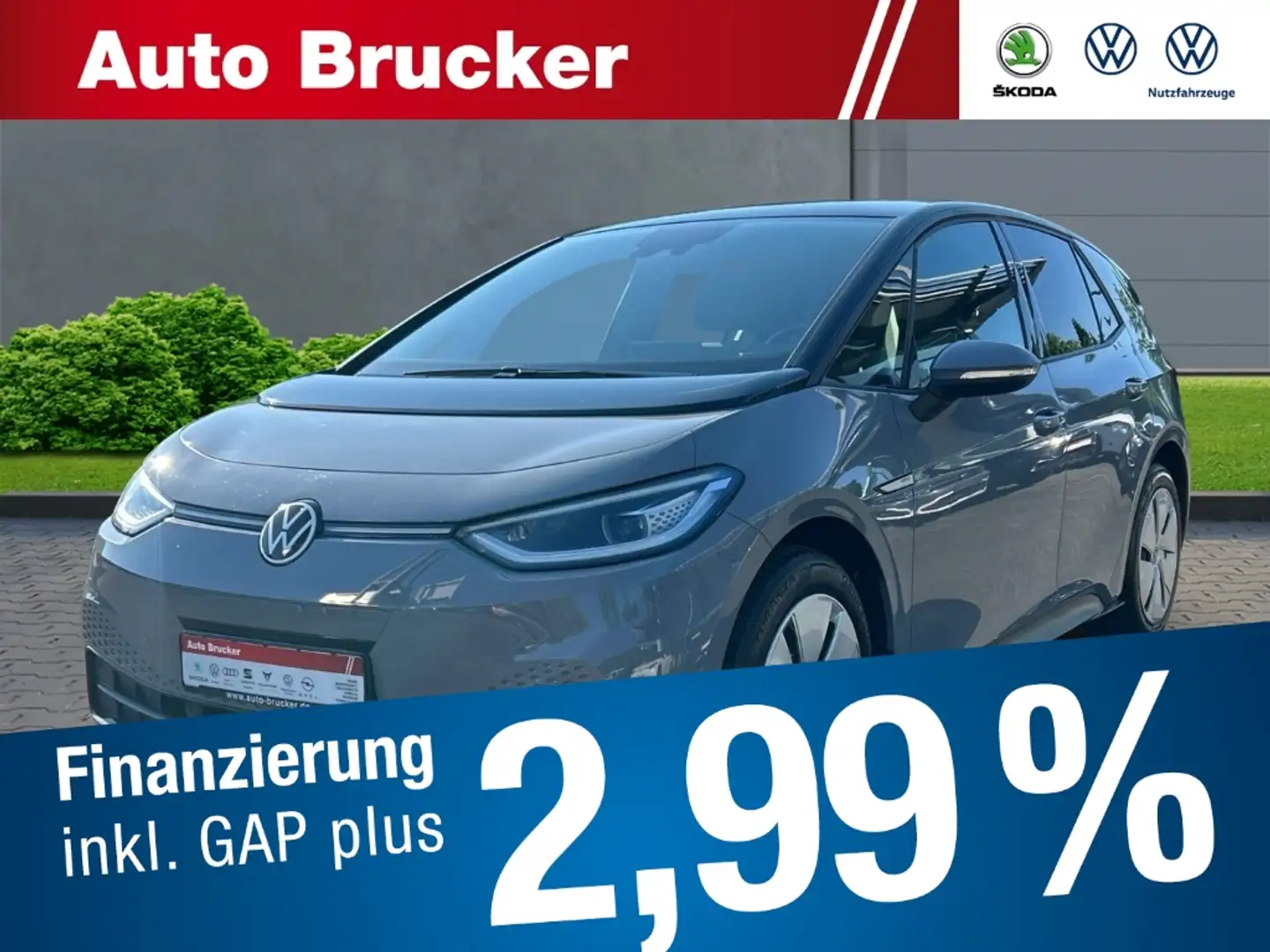 Volkswagen ID.3 Pro Performance Business LED+Standheizung+AppleCar Grau - 1