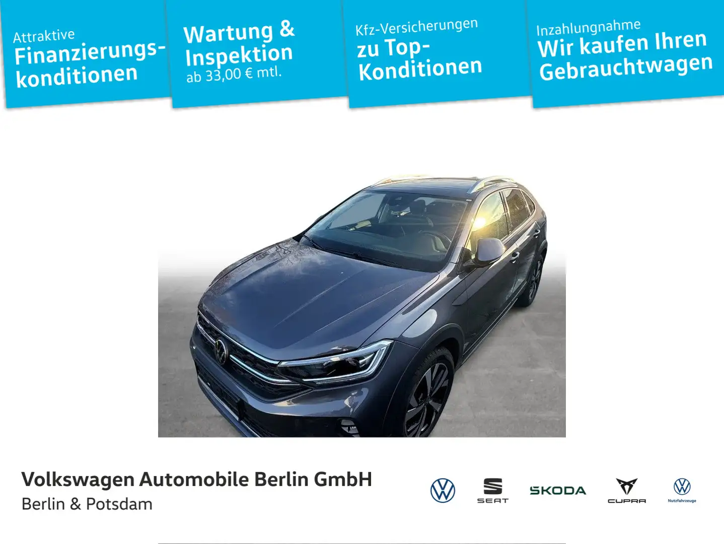 Volkswagen Taigo 1.0 TSI Style DSG Klima Navi LED IQ Paket Grau - 1