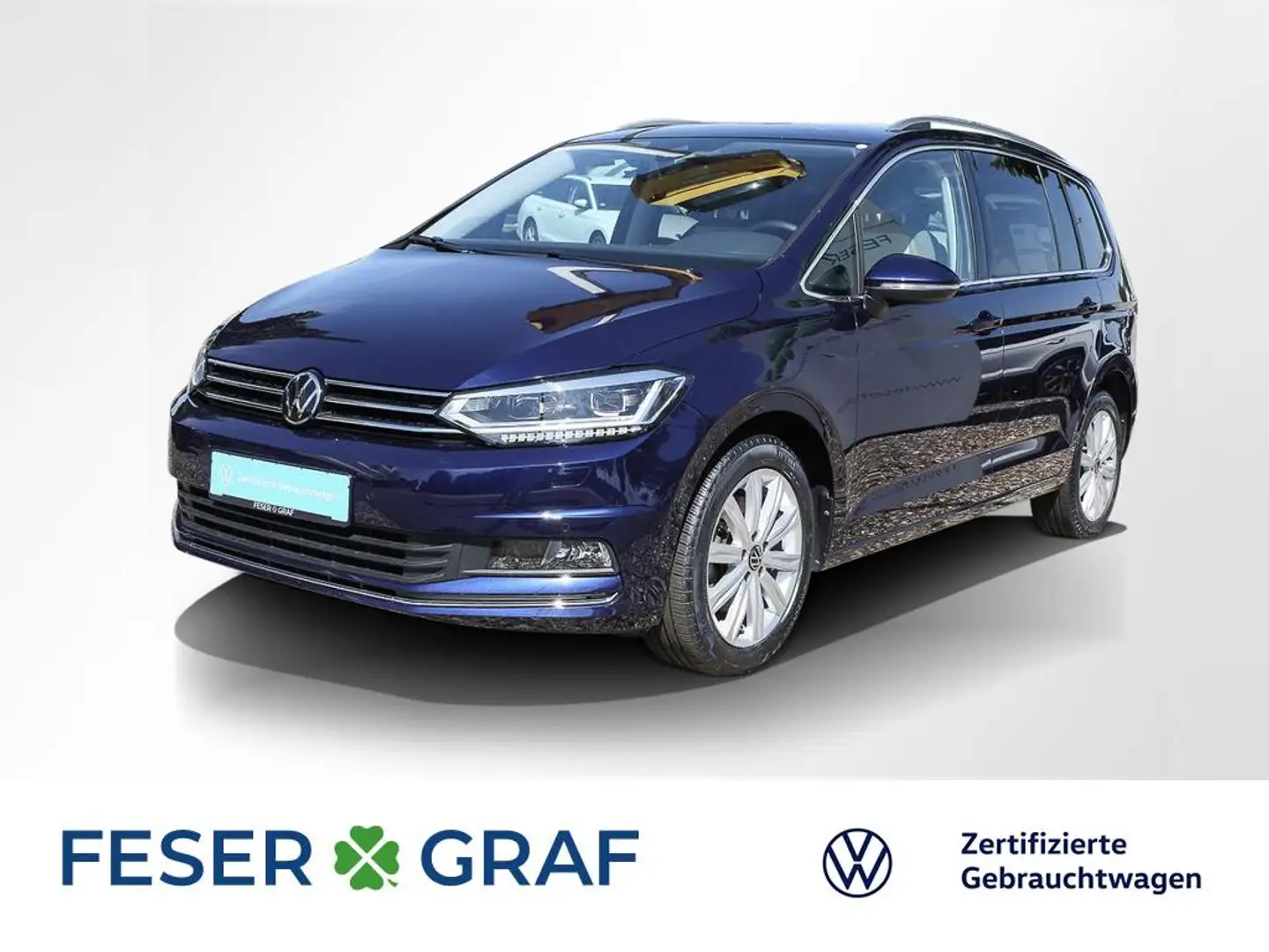 Volkswagen Touran 2.0 TDI Highline DSG 7Si AHK LED Navi Blau - 1