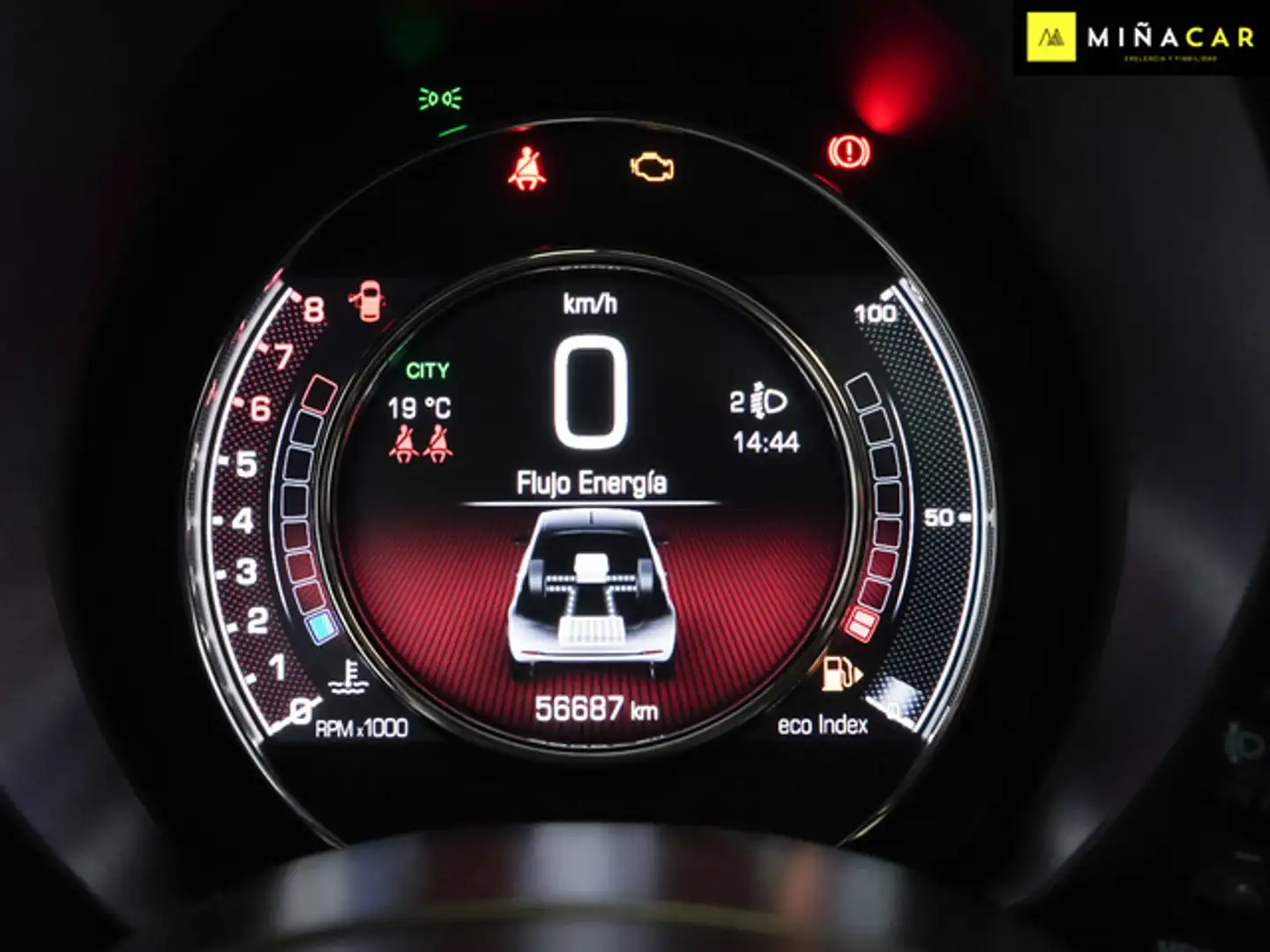 Fiat 500 1.0 Hybrid Sport 52kW Negro - 2