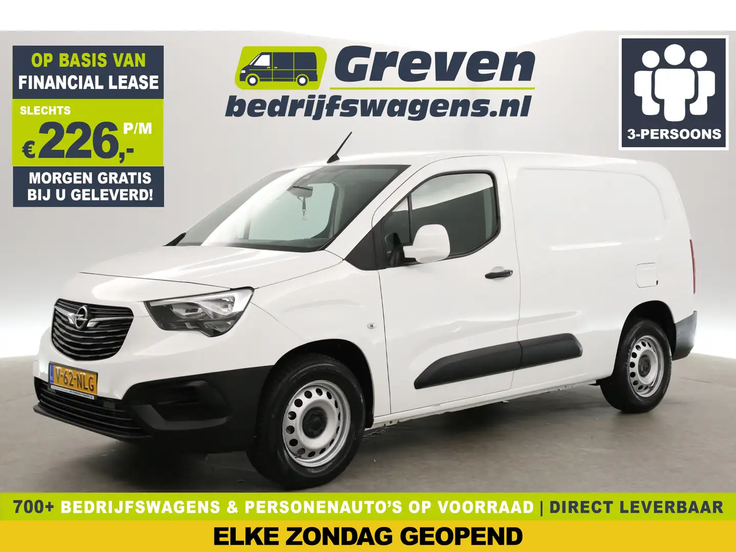 Opel Combo 1.5D L2 | 102PK | Airco | 3-Zits | Cruise | Parkee Wit - 1