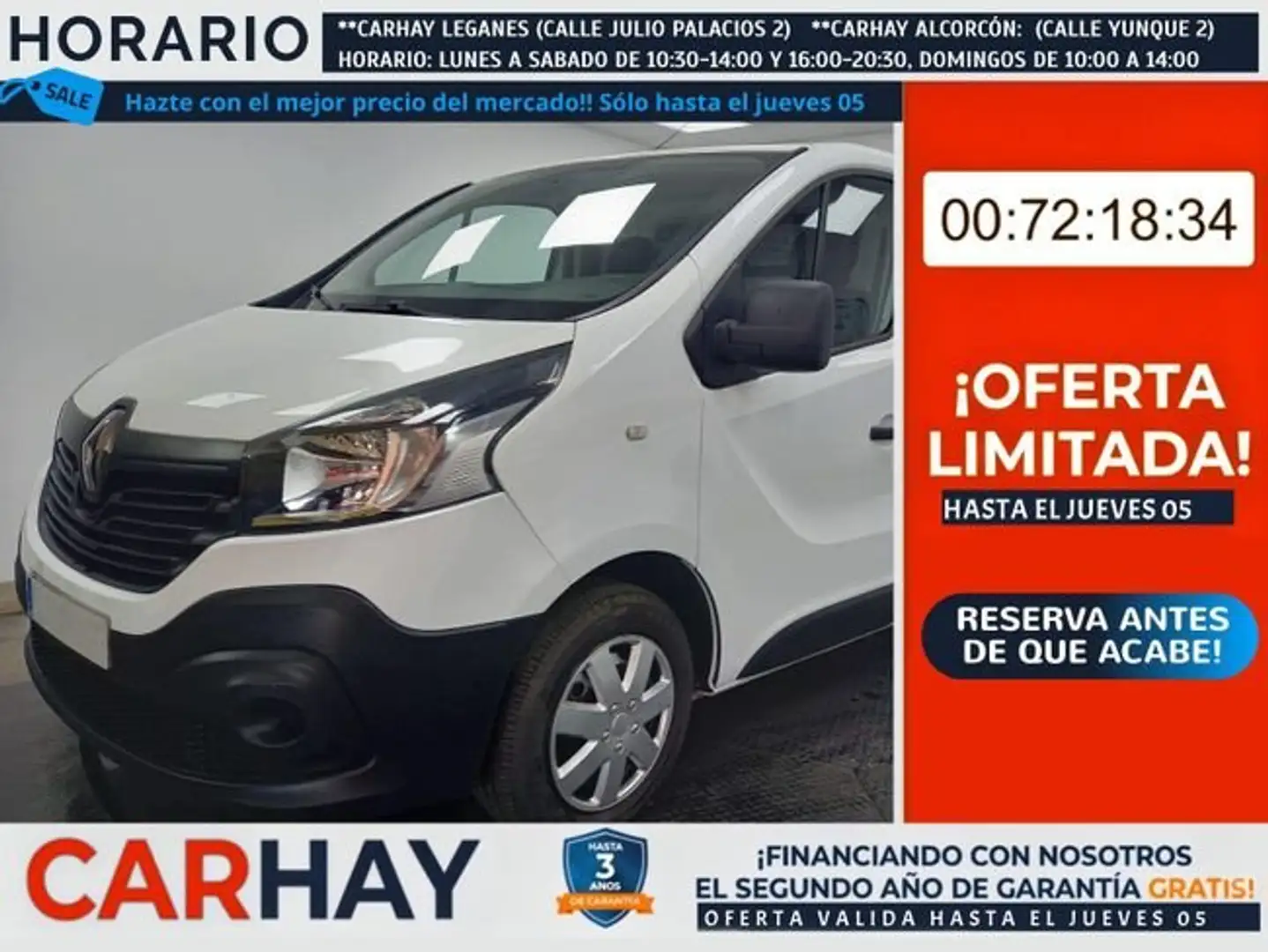 Renault Trafic 1.6 dCi 29 L1H1 Grand Confort Blanco - 1