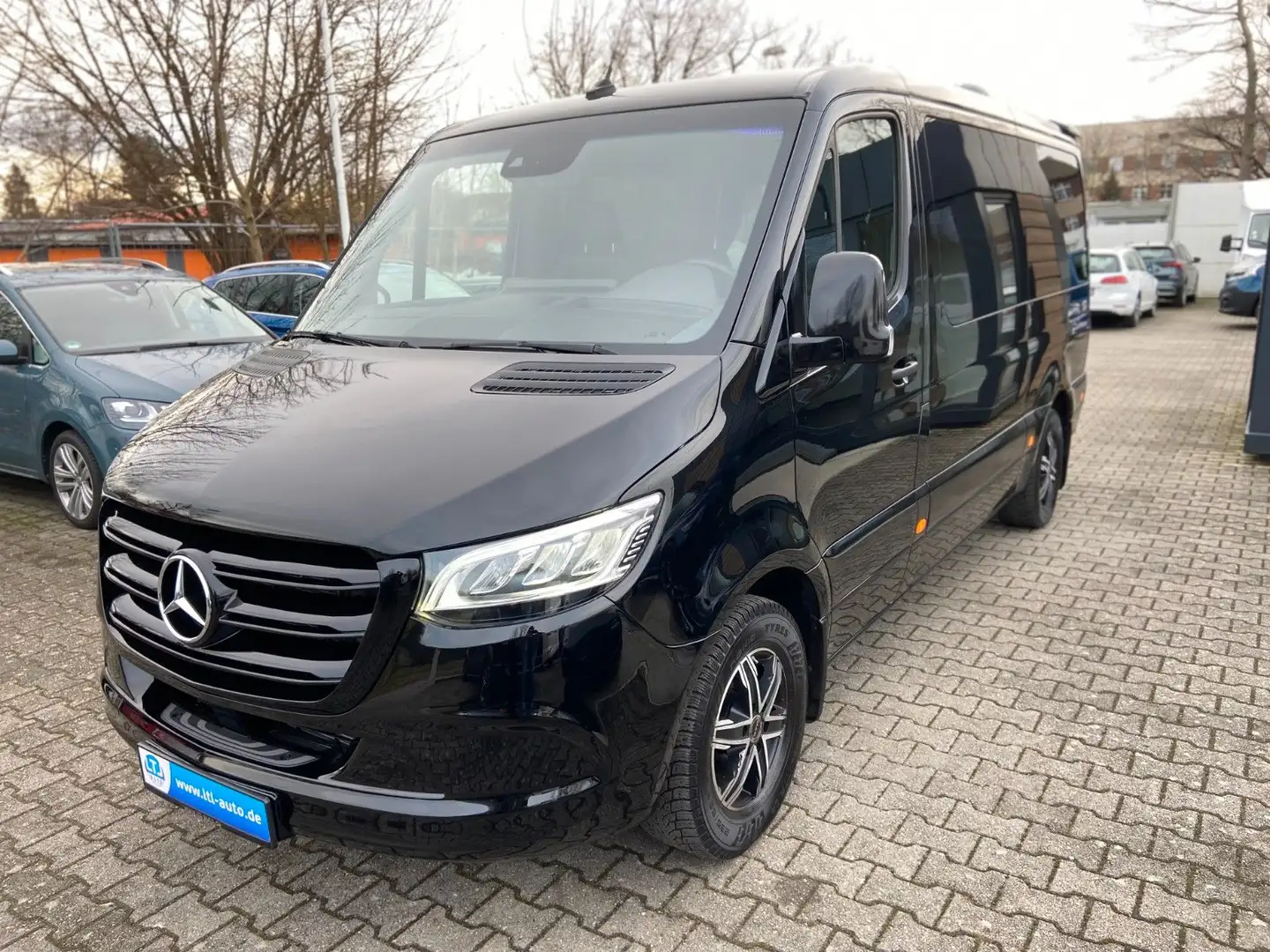 Mercedes-Benz Sprinter 317 9Sitzer Personenlift Voll Negro - 2