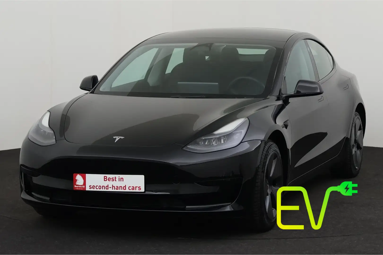 Tesla Model 3 STANDARD RANGE RWD 60.5 kWh + GPS + LEDER + CAMERA Zwart - 1