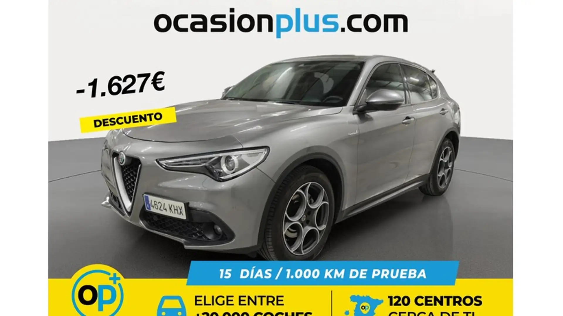 Alfa Romeo Stelvio 2.2 Super RWD Aut. 150 Gris - 1