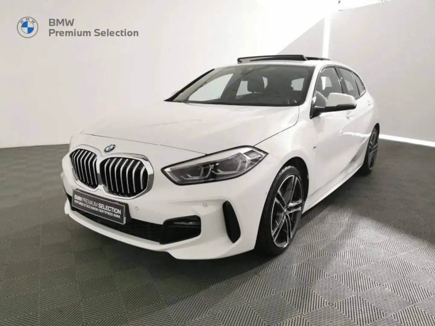 BMW 118 118dA 150ch M Sport 8cv Blanc - 1