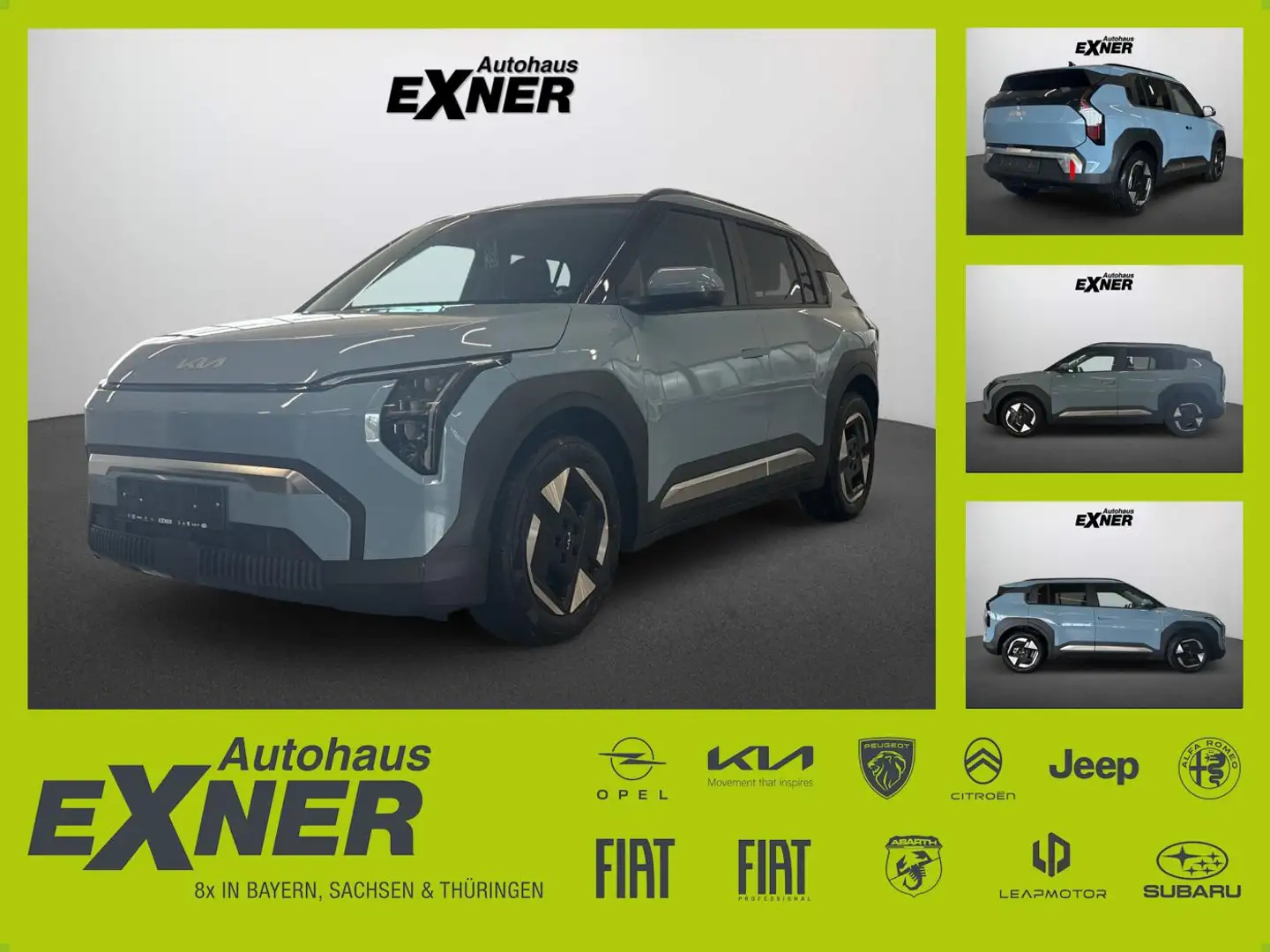 Kia EV3 Earth 81 kWh Wärmepumpe, Sitzheizung vorne Blau - 1