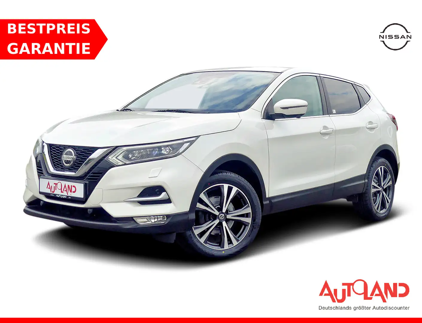 Nissan Qashqai 1.3 N-Connecta Navi Kamera Sitzheizung Weiß - 1