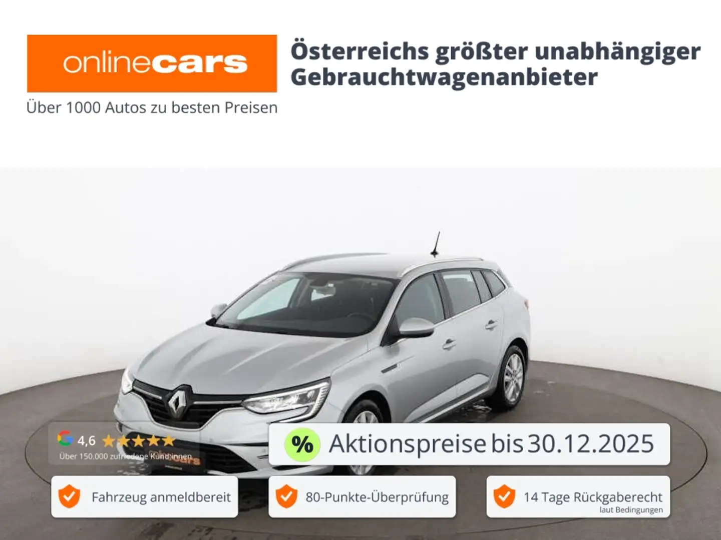 Renault Megane IV Grandtour 1.5 dCi Business LED AHK NAV Gris - 1
