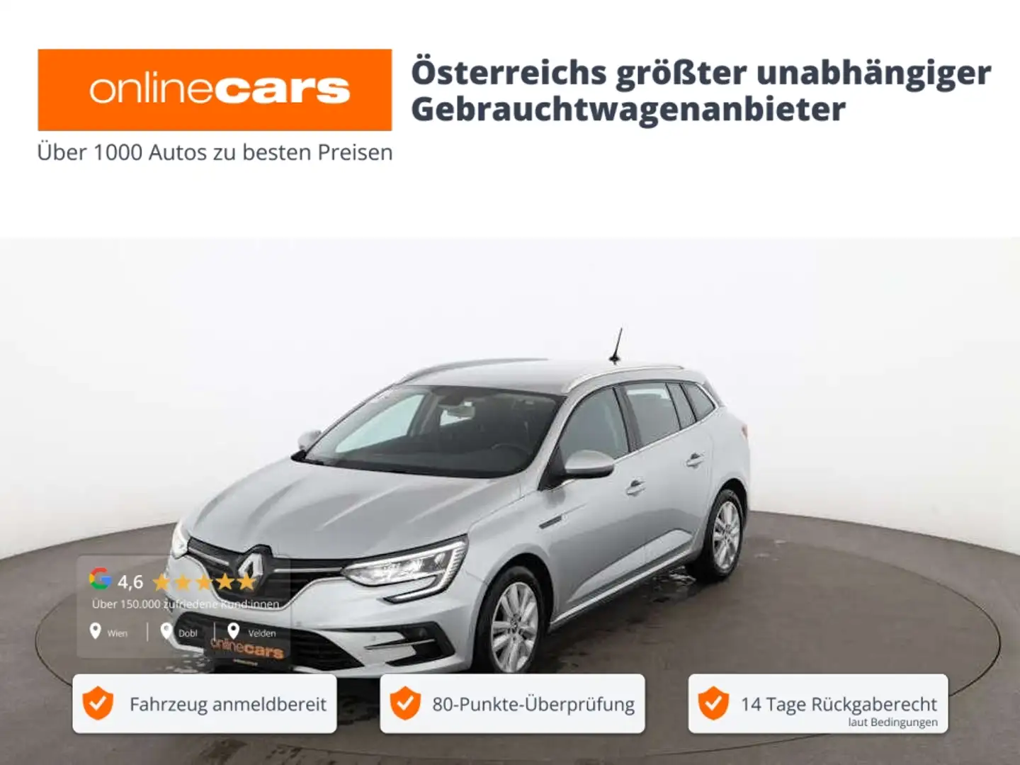 Renault Megane IV Grandtour 1.5 dCi Business LED AHK NAV Grau - 1