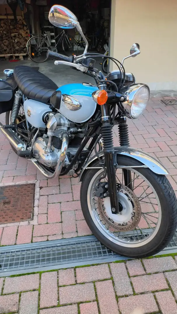 Kawasaki W 650 Bleu - 1