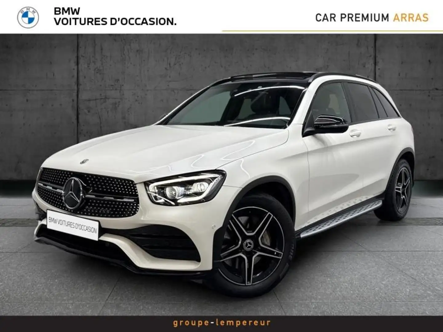 Mercedes-Benz GLC 300 300 d 245ch AMG Line 4Matic 9G-Tronic Blanc - 1