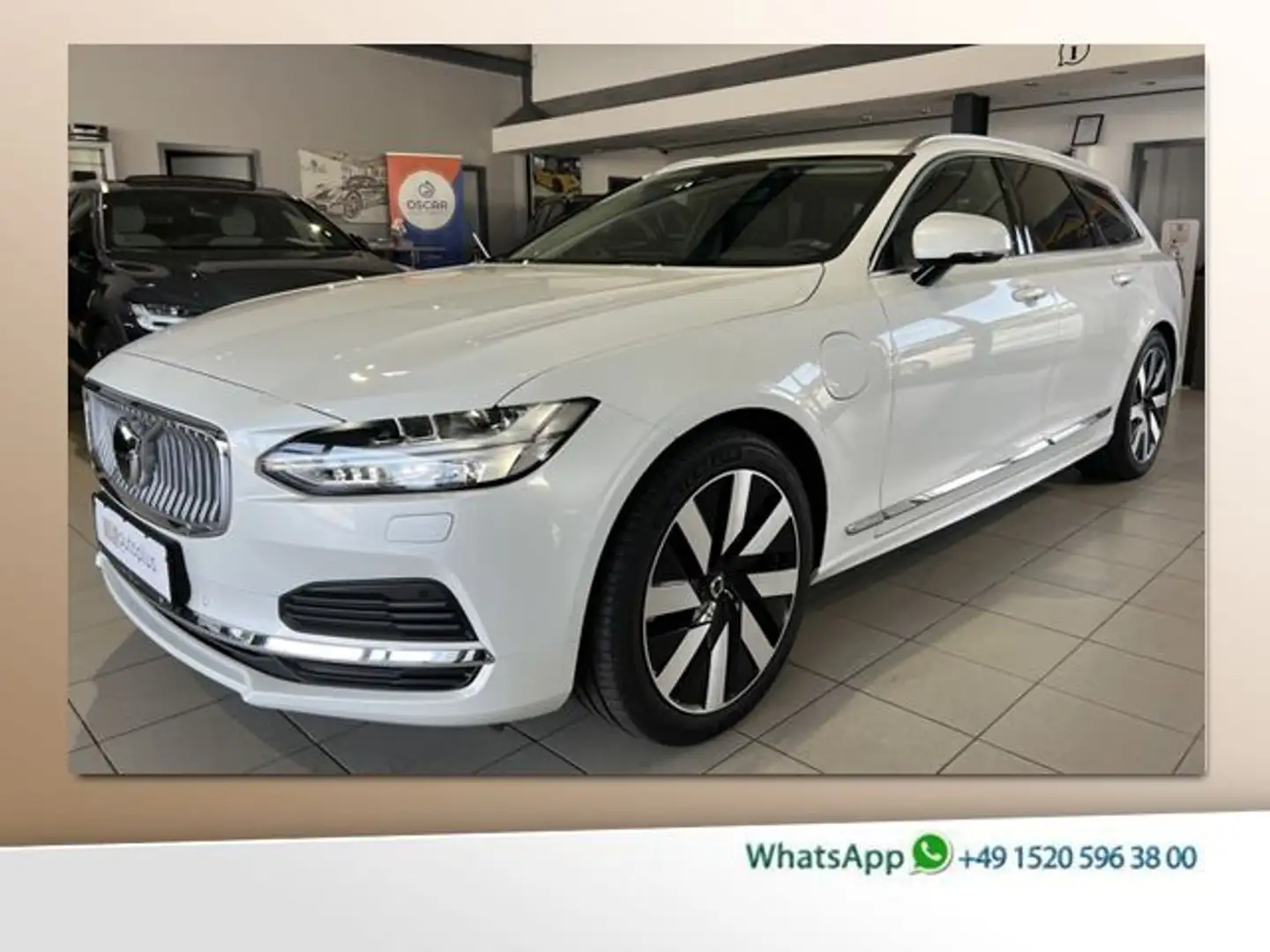 Volvo V90 T6 Core Recharge AWD ACC BLIS AHK Kamera LED Blanco - 1