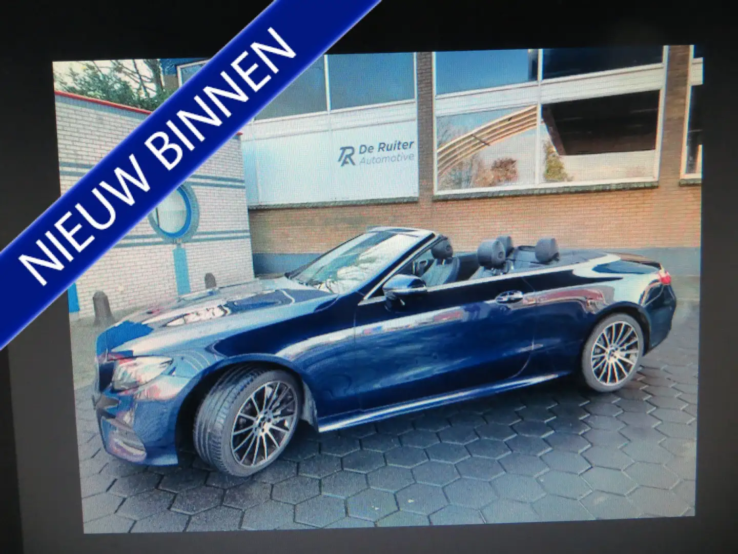 Mercedes-Benz E 400 Cabrio 4MATIC Premium Plus-FULL OPTIONS!! Blauw - 1