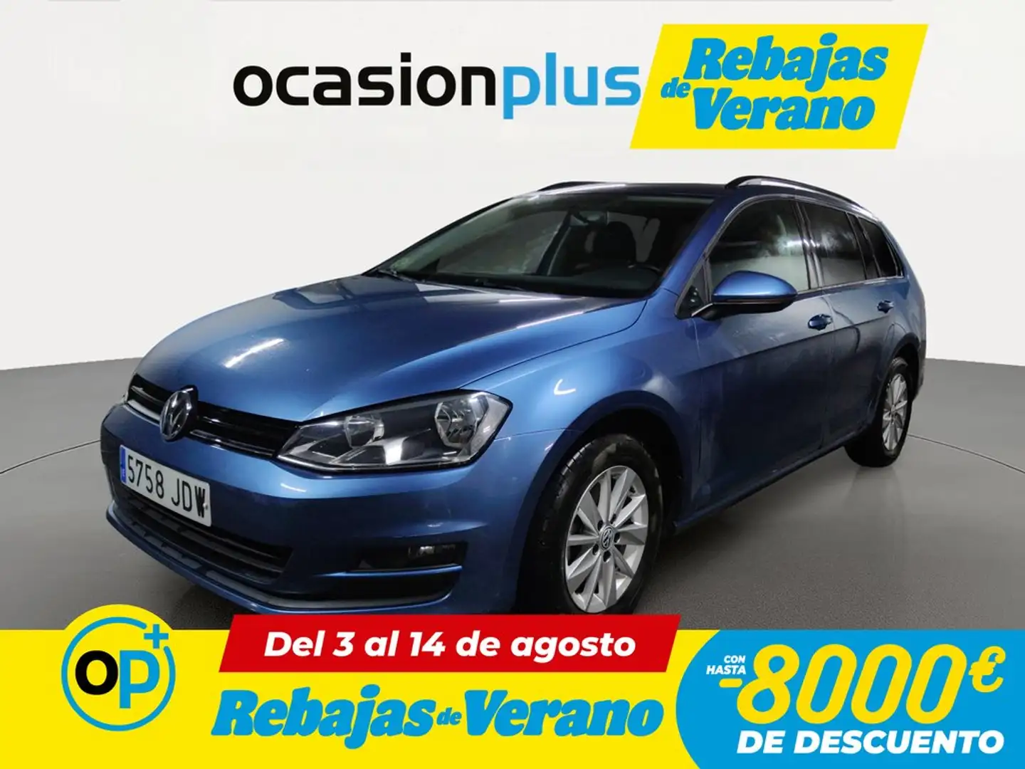 Volkswagen Golf Variant 1.6TDI CR BMT Business&Navi 105 Azul - 1