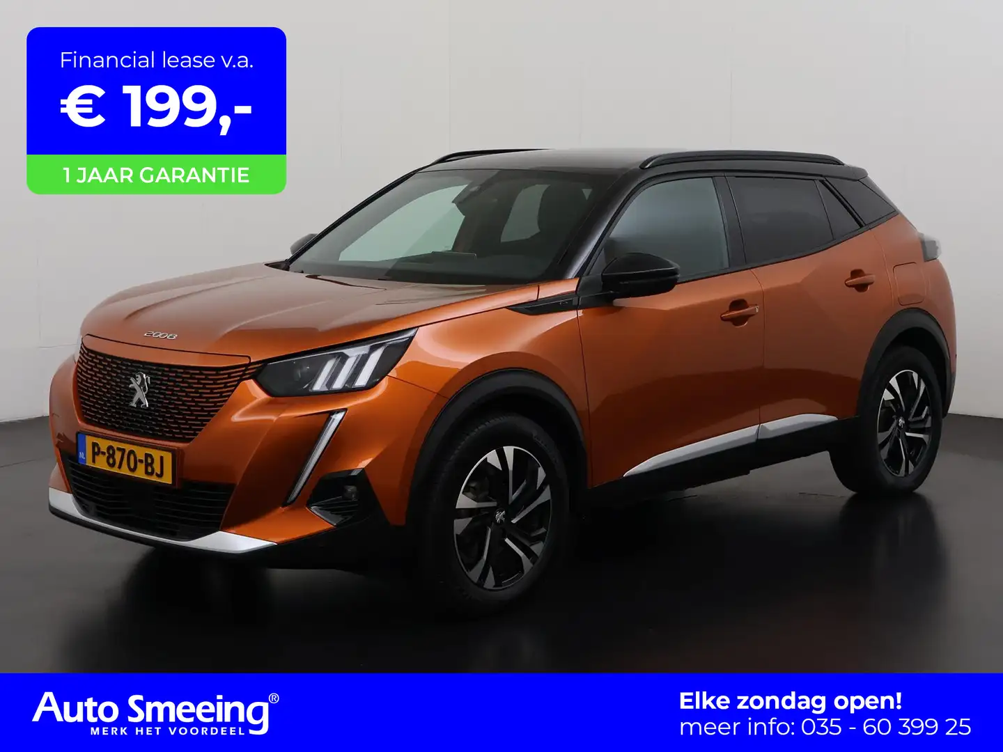Peugeot e-2008 EV GT 50 kWh | Navigatie | Camera | Virtual Cockpi Oranje - 1