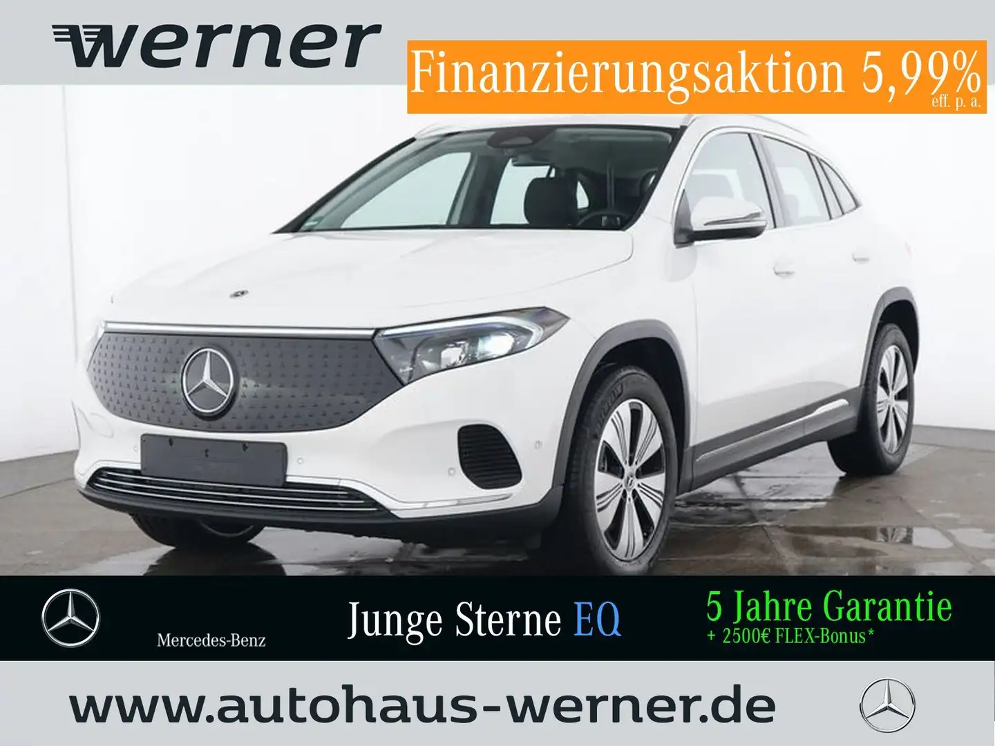 Mercedes-Benz EQA 250 PROG-ADV AHK WINTER VZA AMBIENTE KAMERA Weiß - 1