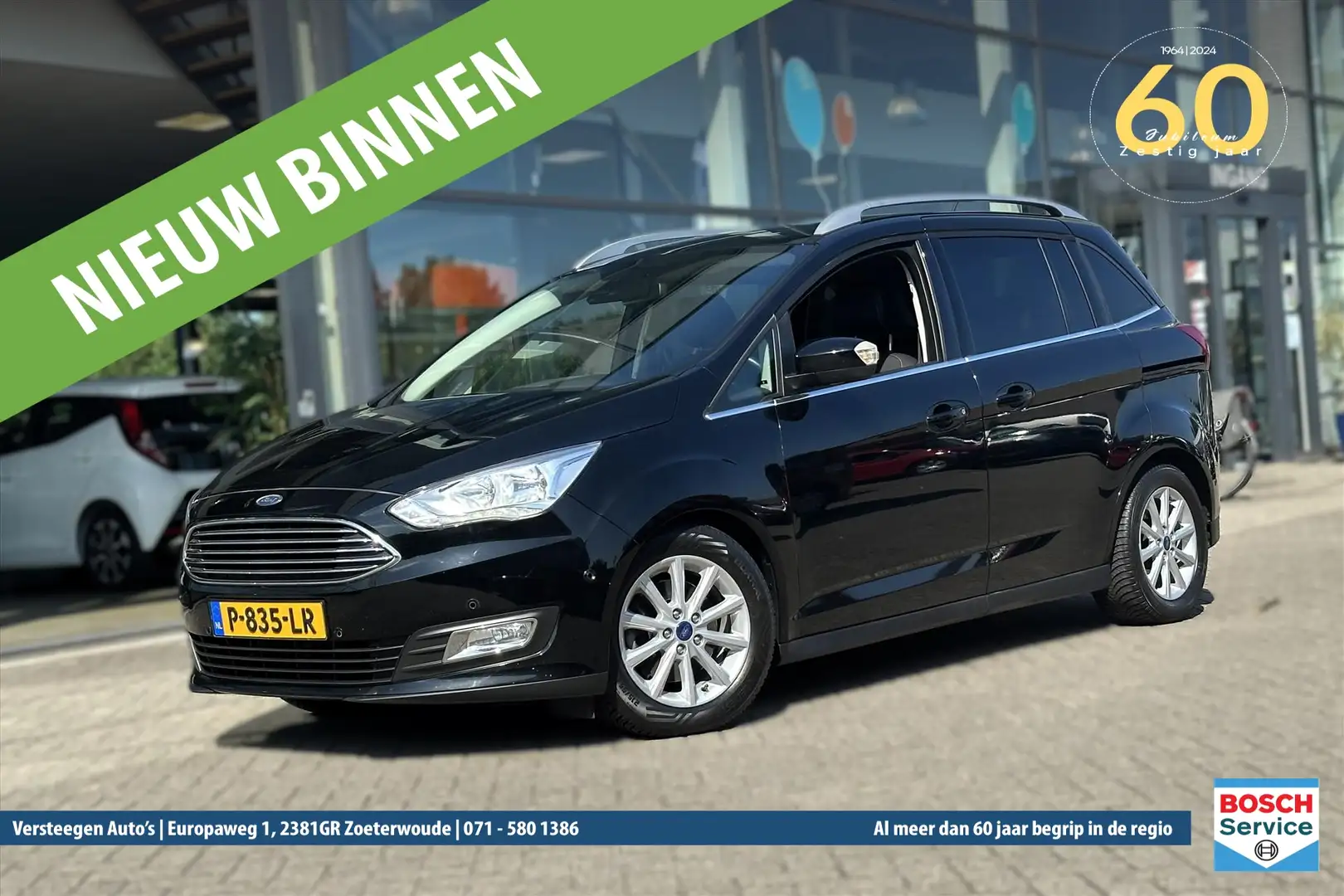 Ford Grand C-Max 1.0 EcoBoost 125pk TITANIUM Plus 7 persoons Zwart - 1