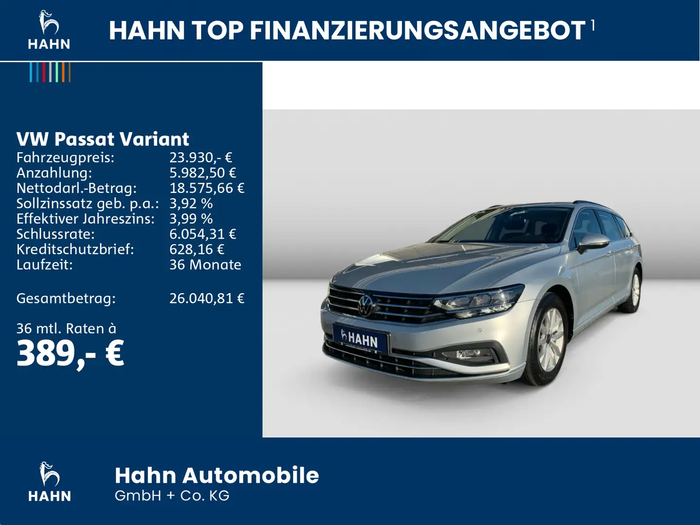 Volkswagen Passat Variant 2.0TDI DSG Business LED Navi CAM Silber - 2