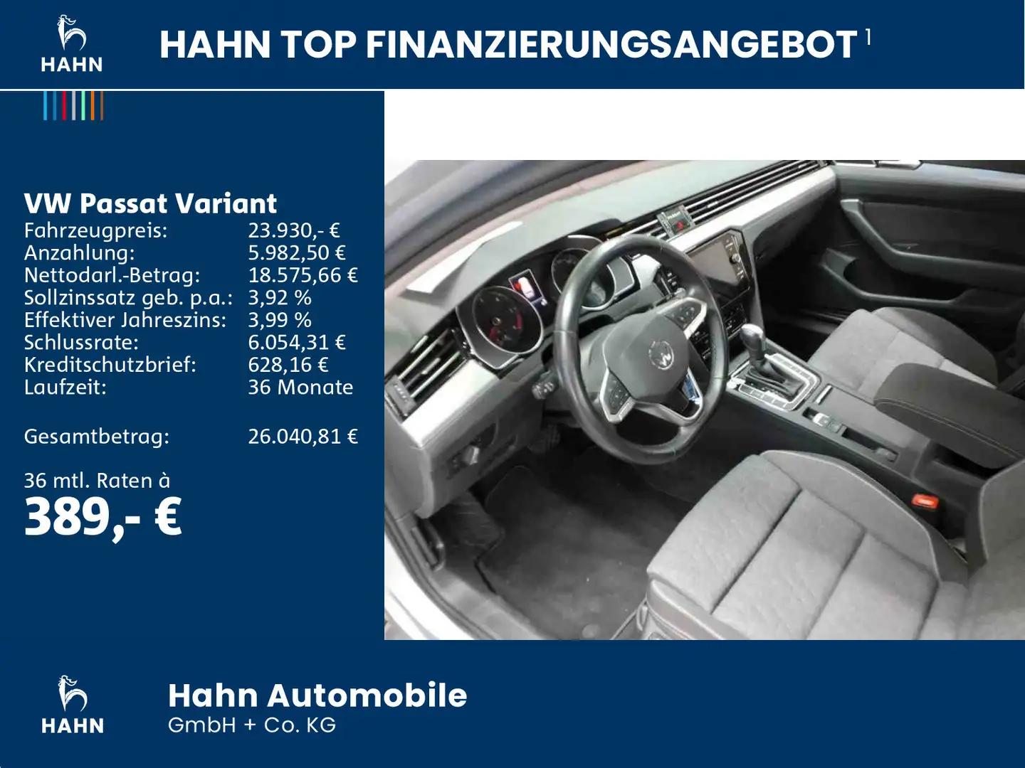 Volkswagen Passat Variant 2.0TDI DSG Business LED Navi CAM Silber - 2