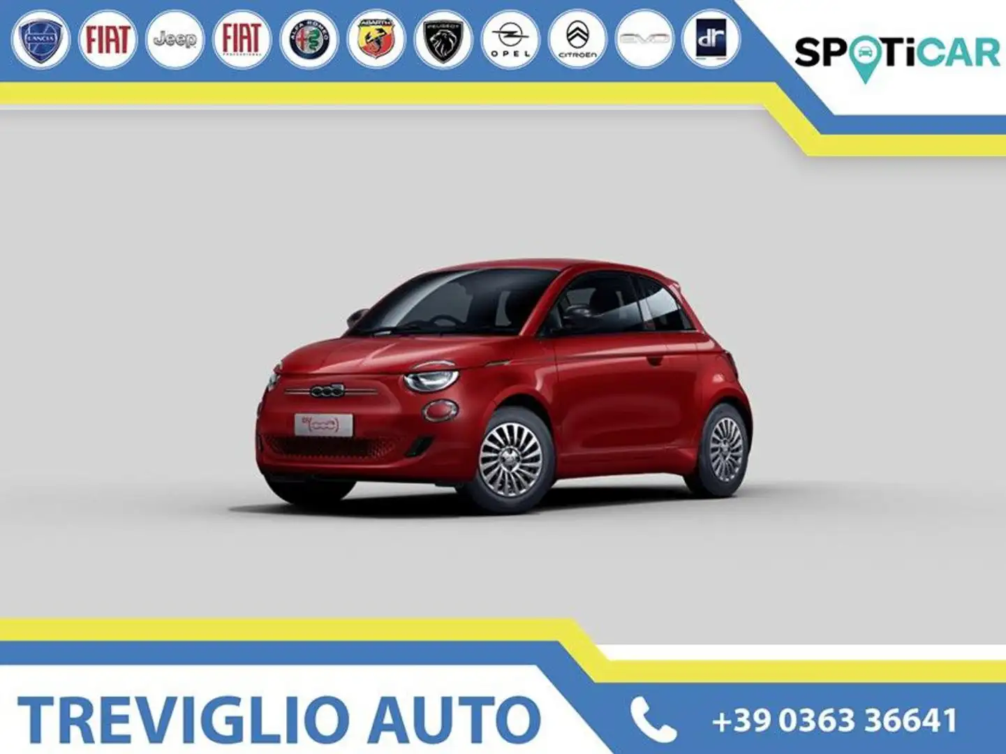 Fiat 500e 3+1 RED+ LA PRIMA Rosso - 1