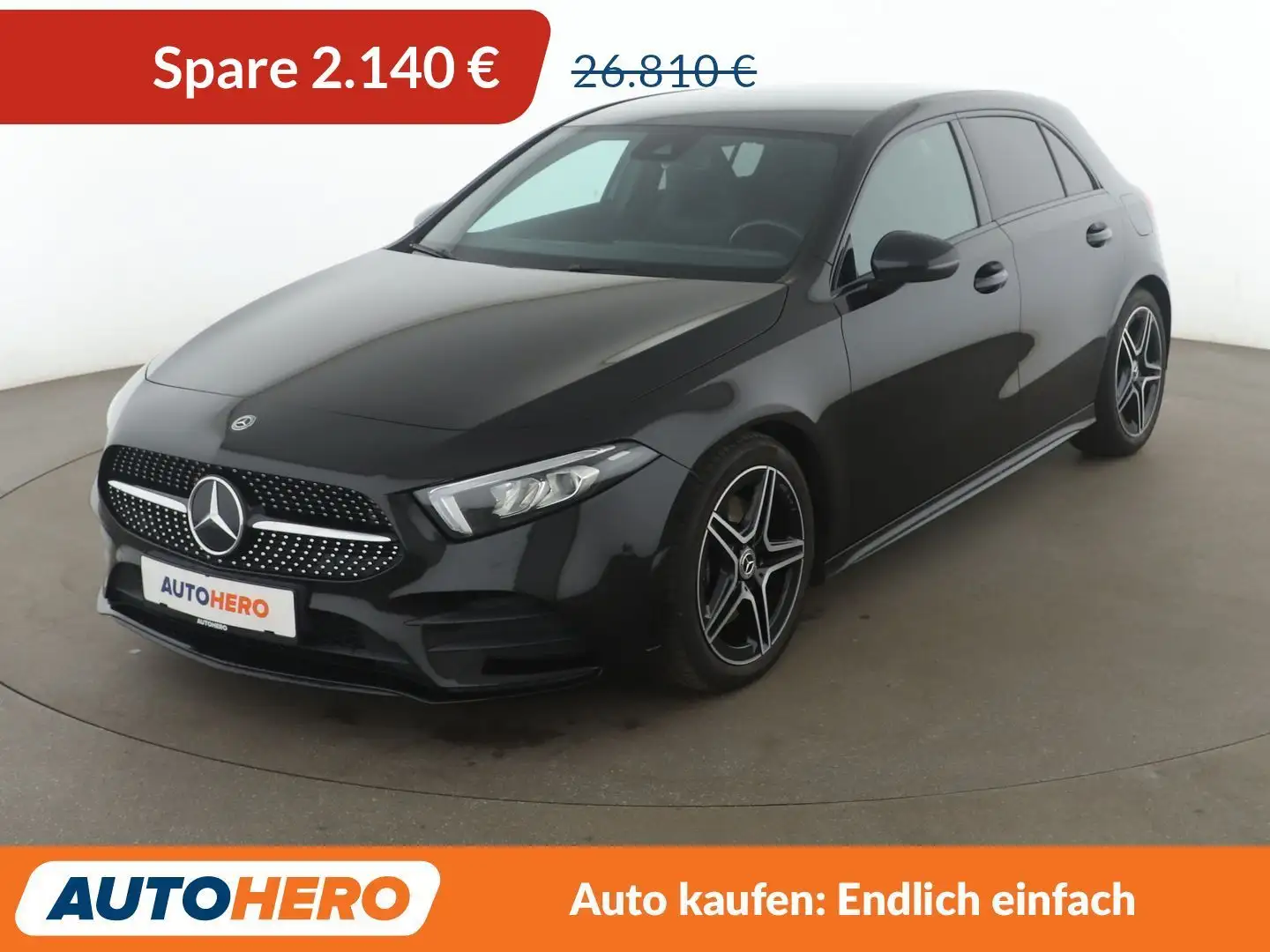 Mercedes-Benz A 220 A 220 AMG Line Aut.*NAVI*LED*TEMPO*CAM*PDC* Schwarz - 1