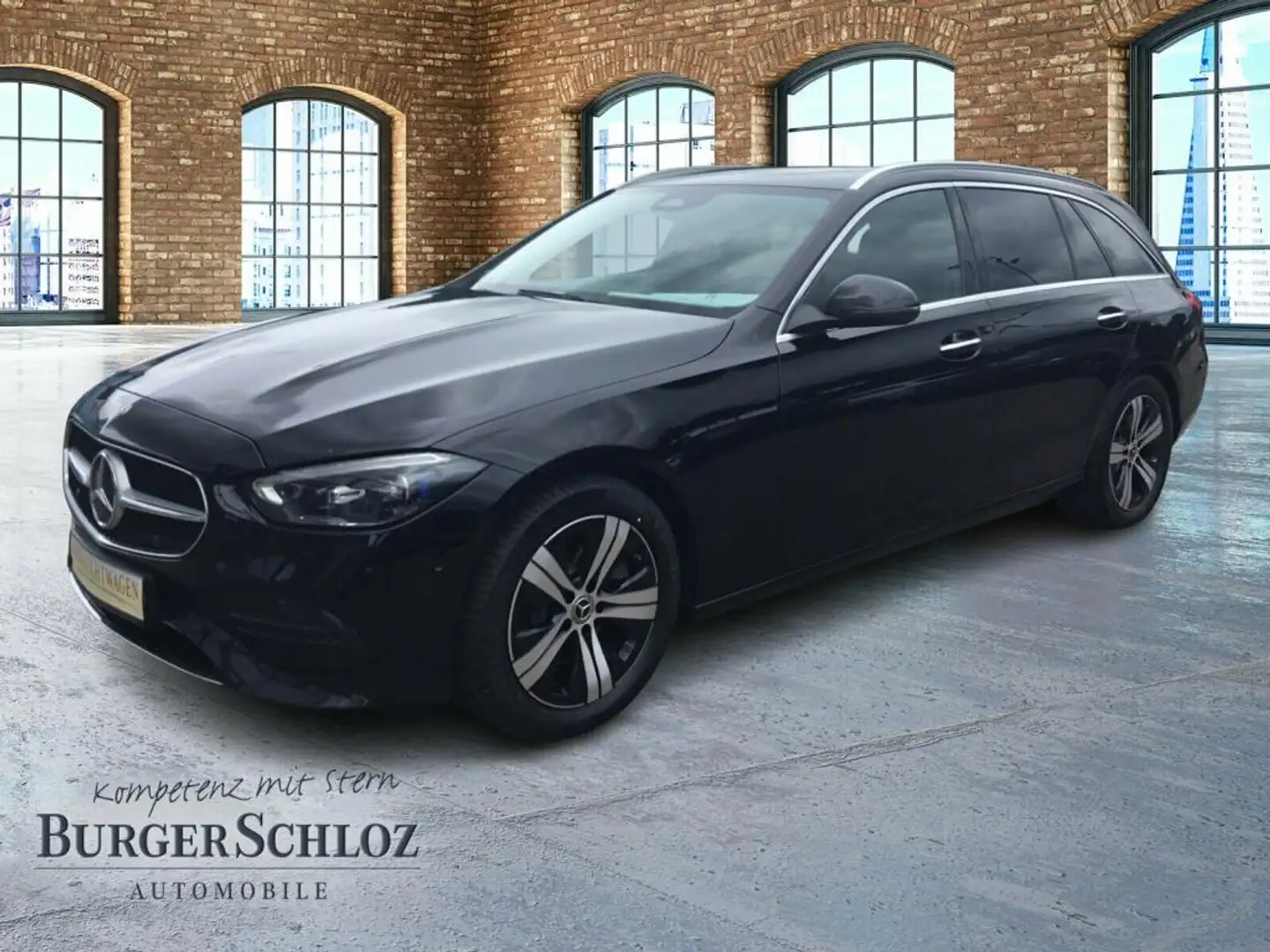 Mercedes-Benz C 200 d T-Modell SpurW PDC SHZ ACC SpurH AUT LM Zwart - 1