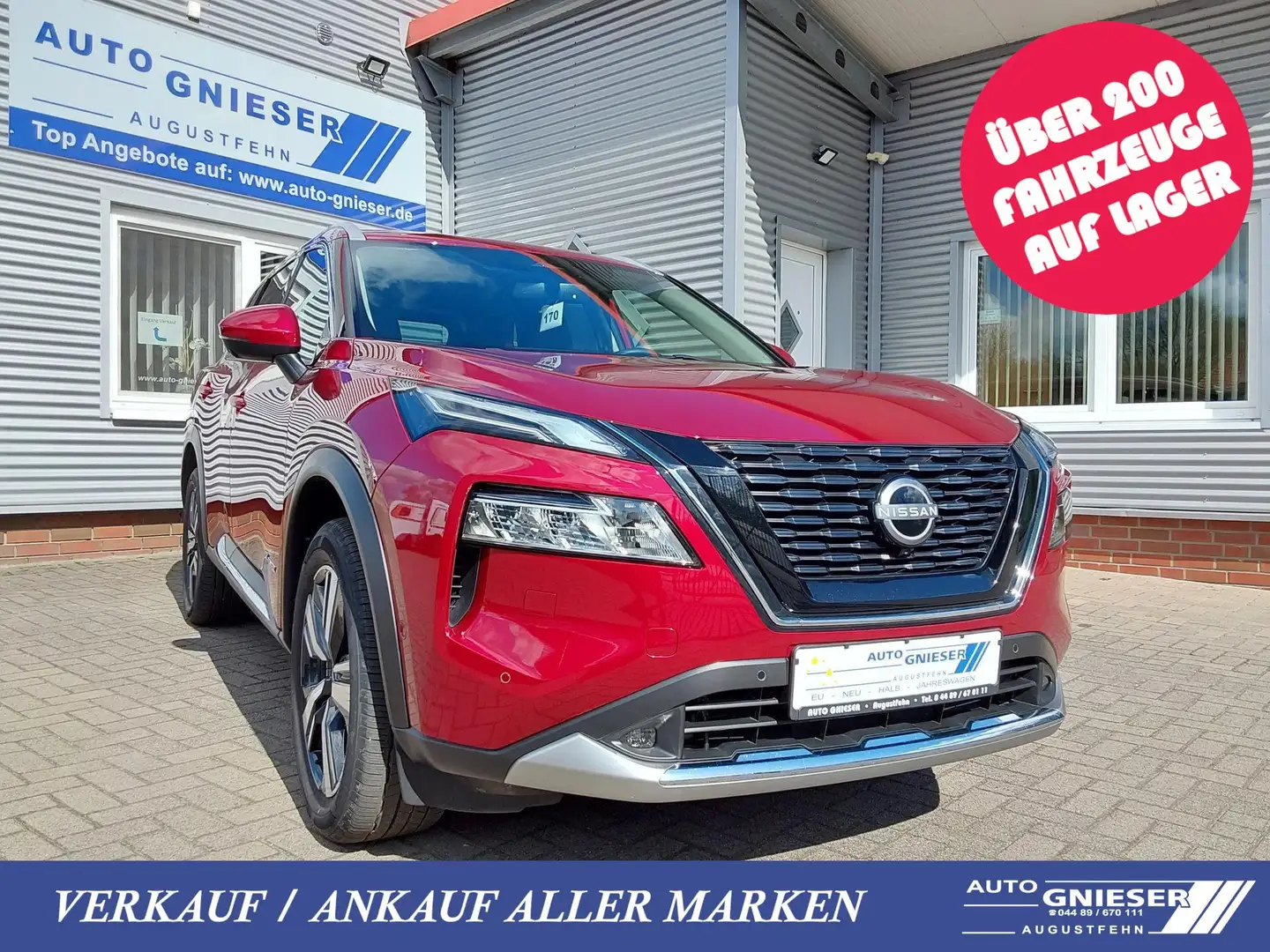 Nissan X-Trail e-POWER 4x4 e-4ORCE Tekna ACC/APP/LED/PDC/SHZ 1... Rojo - 1