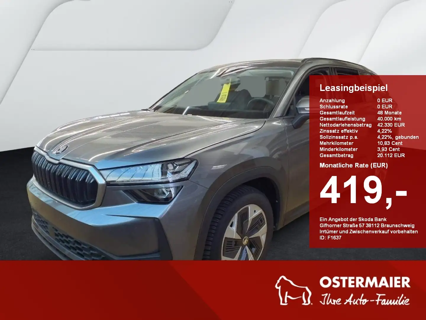 Skoda Kodiaq SELECTION 2.0TDI 200PS 4x4 DSG MATRIX.AHK.KAMERA.K Gris - 1