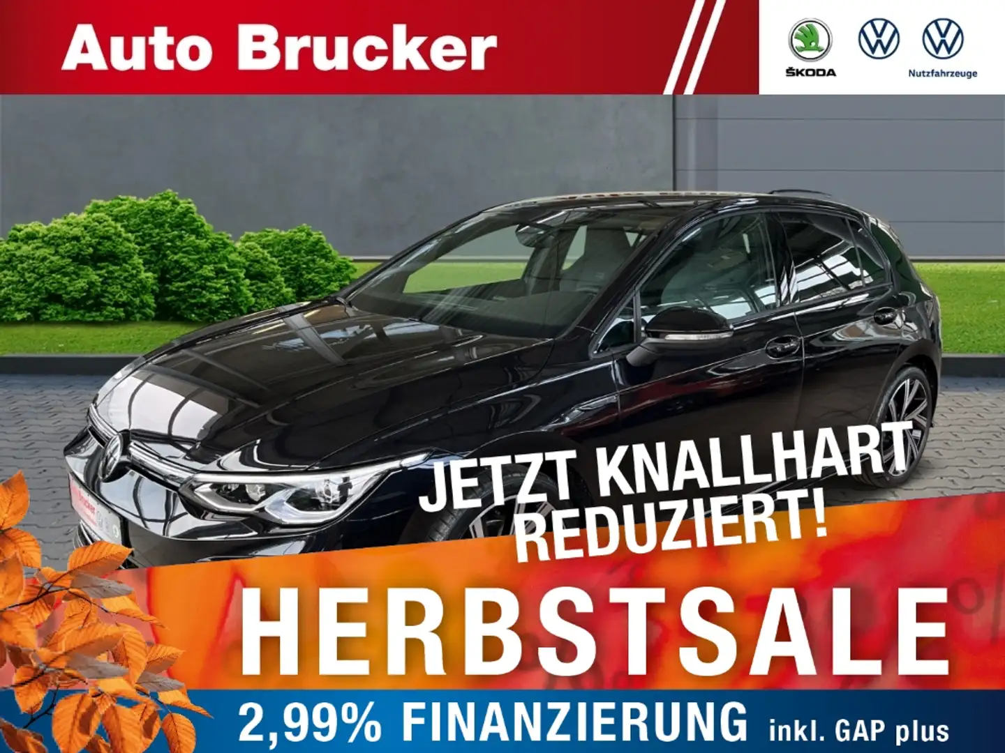 Volkswagen Golf VIII R-Line 2.0 TDI+DSG+LED+Navi+3-Zonen-Klima+SHZ Zwart - 1