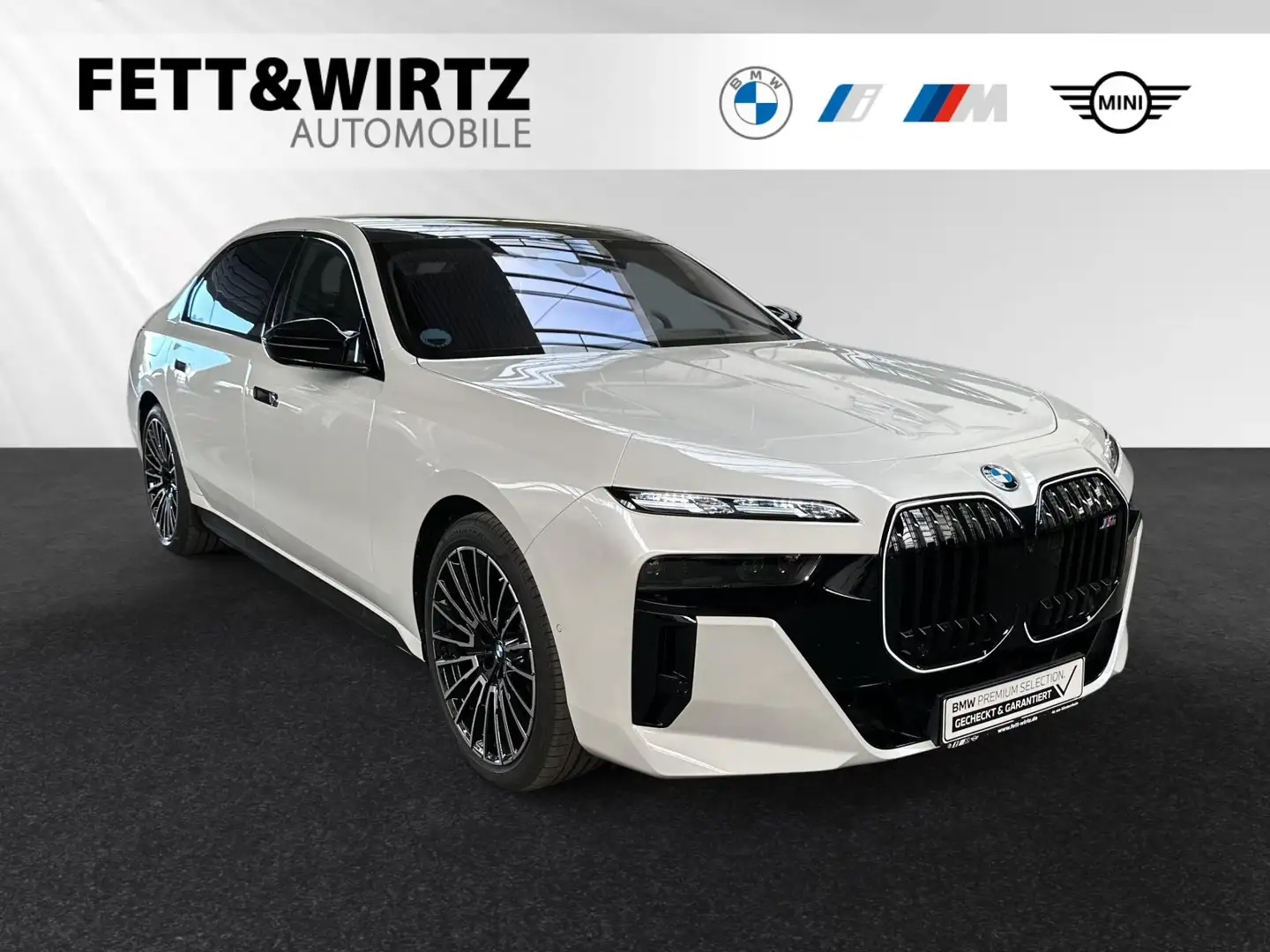 BMW i7 M70 xDrive Lr. 978,- br. o.Anz. 27Mon/5`Km p.A. Weiß - 1