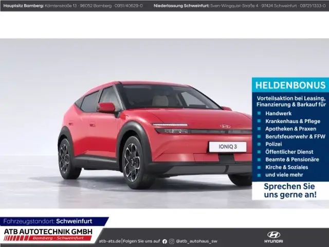 Hyundai IONIQ 3 Trend 42kWh 147PS LED ACC Apple CarPlay