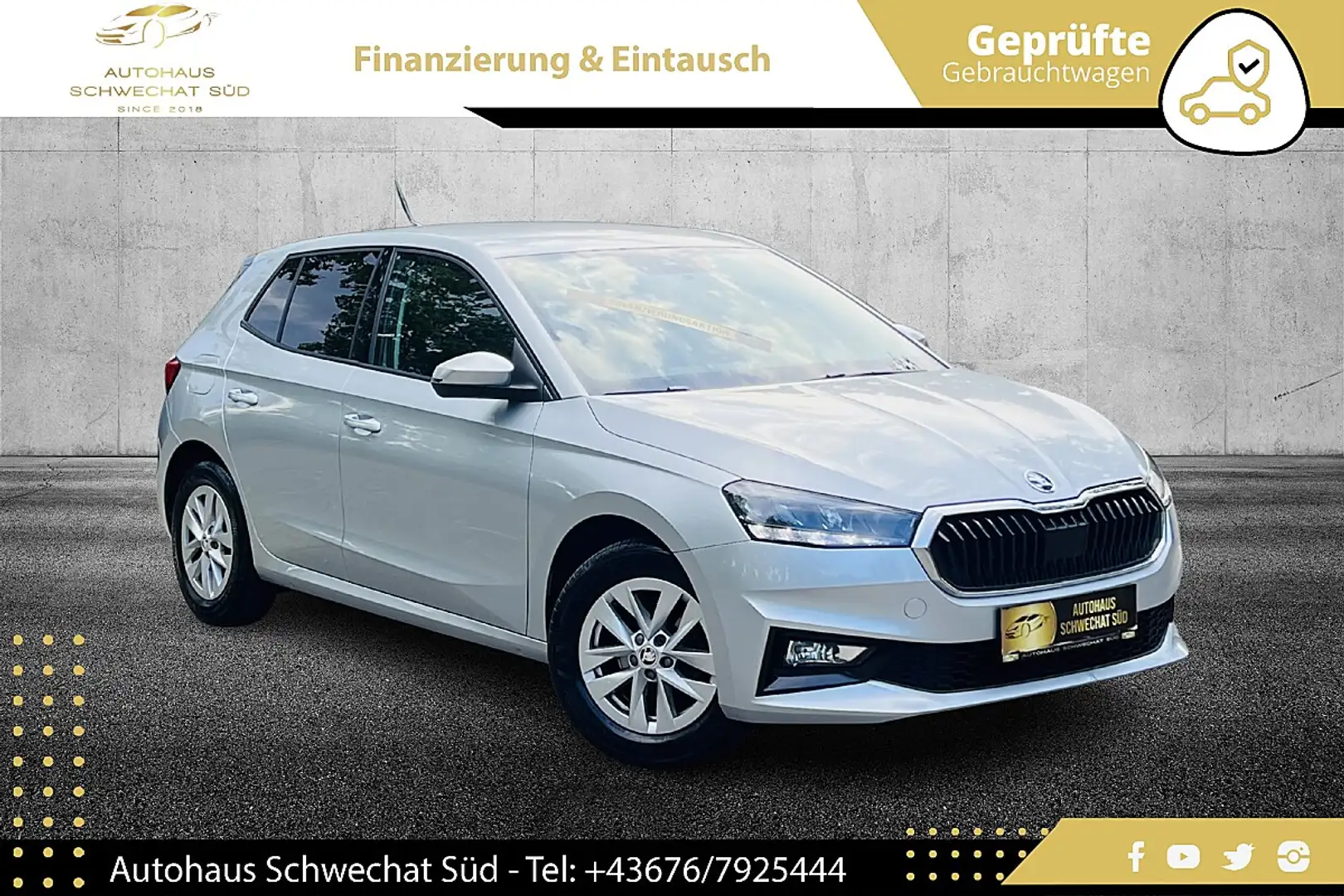Skoda Fabia Ambition 1,0 // 1.BESITZ // LED // R-KAMERA //... Silber - 1