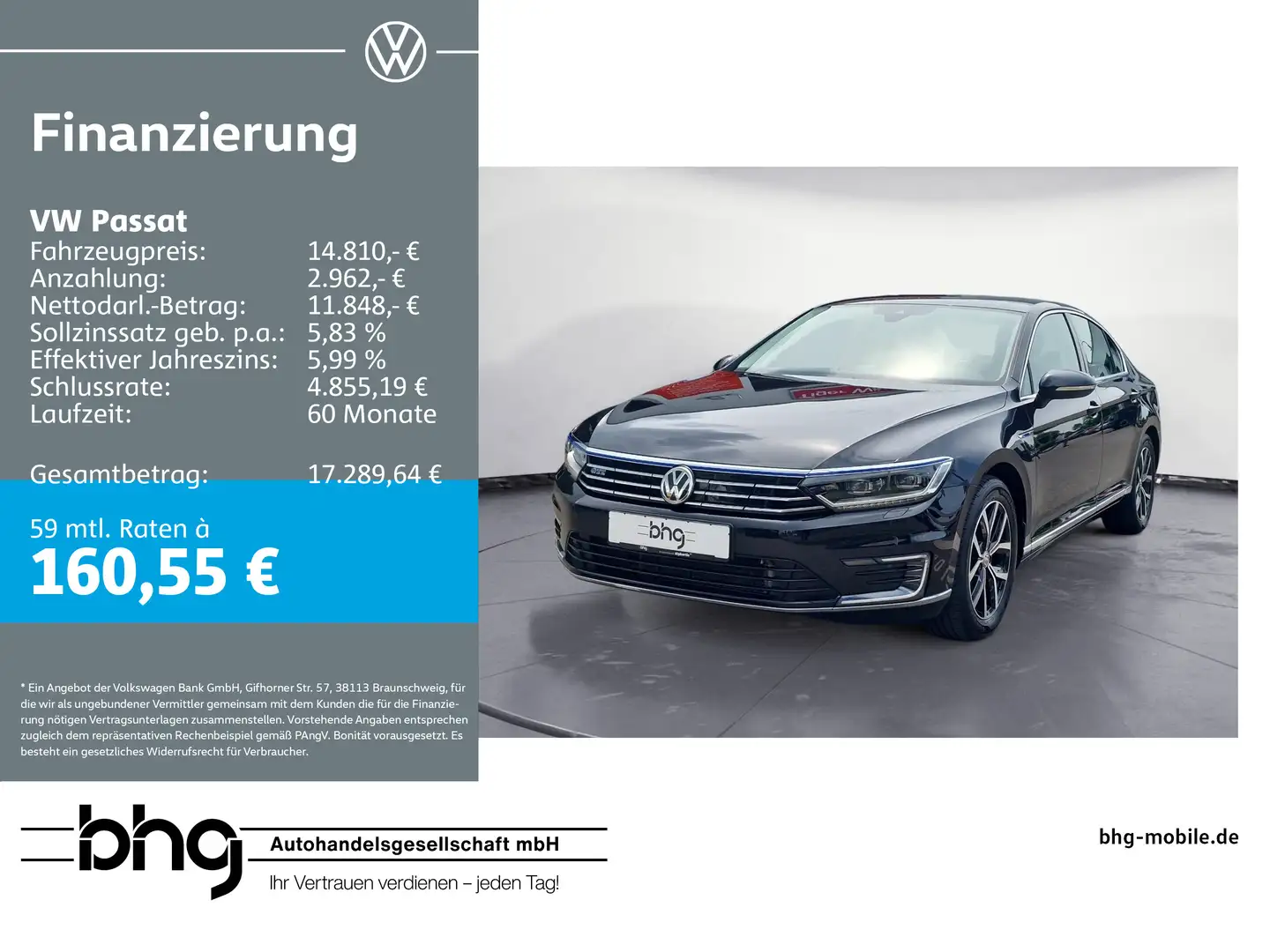 Volkswagen Passat 1.4 TSI Plug-In-Hybrid DSG GTE Noir - 1