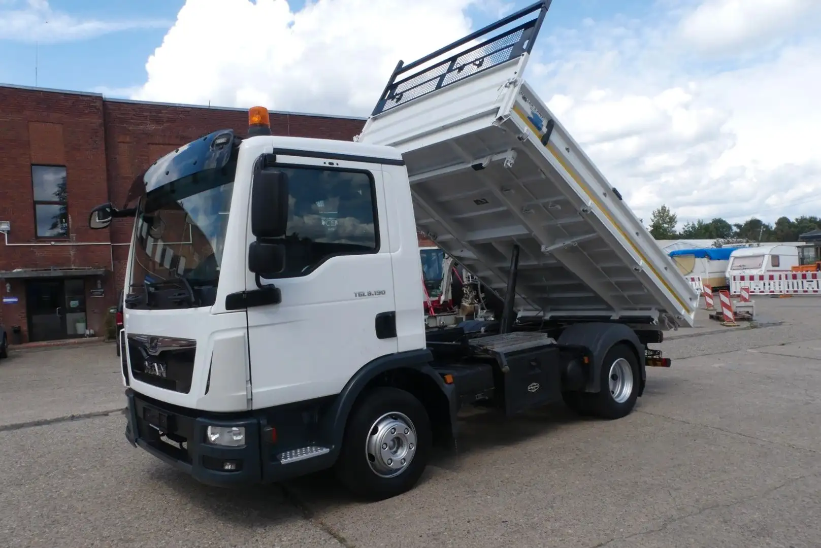 MAN TGL 8.190 Meiller*Temp*Navi*Kam*Klima*2xAHK*ASS* Blanc - 1