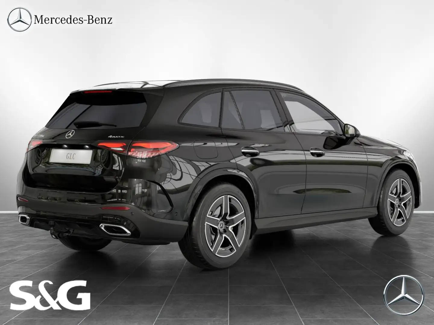 Mercedes-Benz GLC 220 d 4M AMG Distronic+360°+DIG-LED+AHK+Pano Schwarz - 2