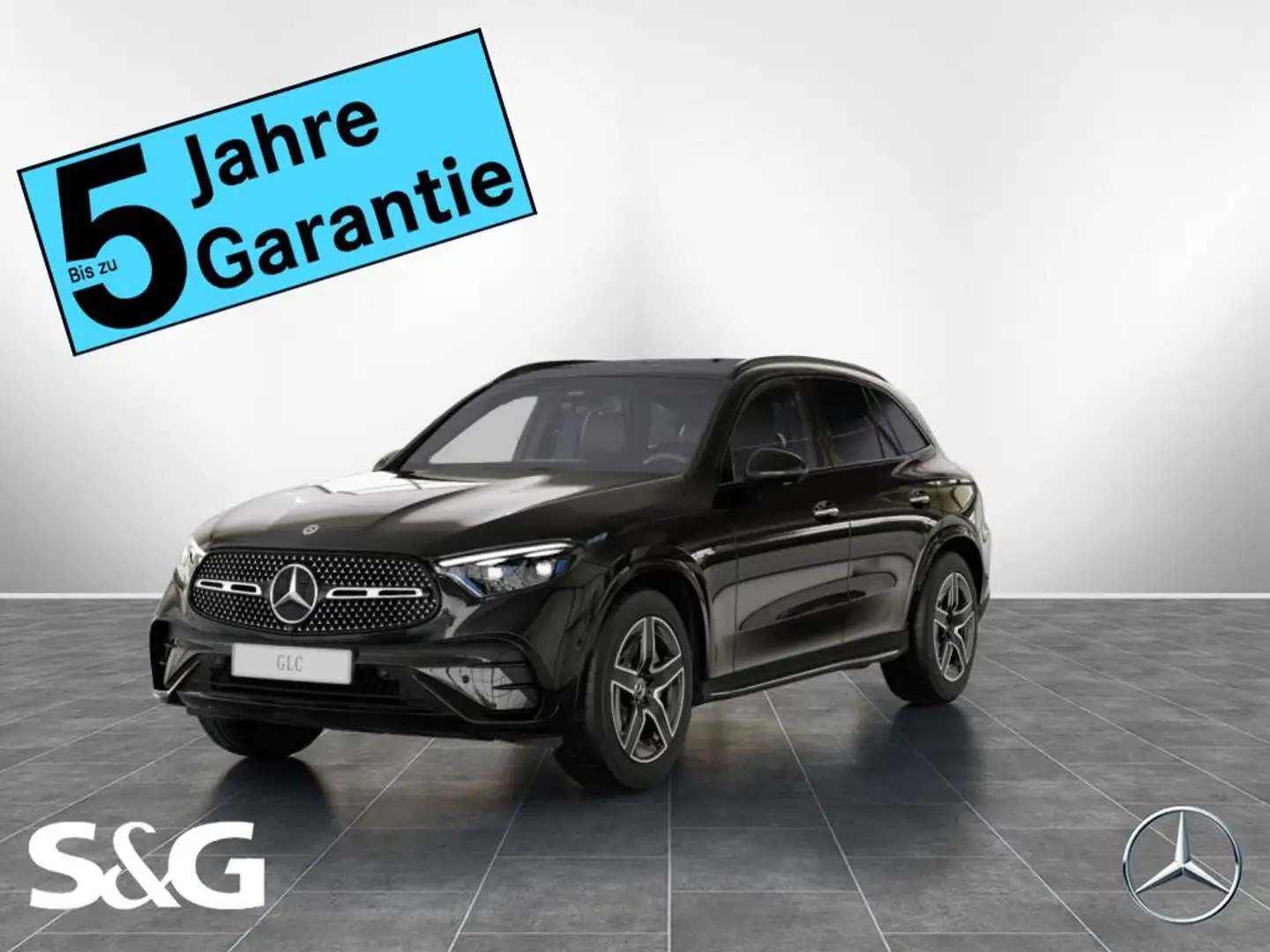 Mercedes-Benz GLC 220 d 4M AMG Distronic+360°+DIG-LED+AHK+Pano Schwarz - 1