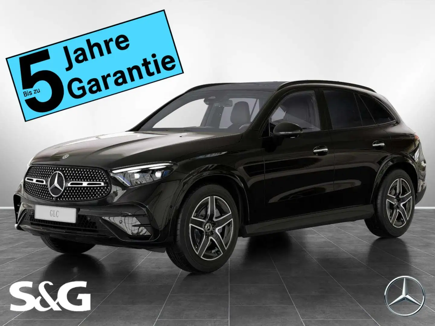 Mercedes-Benz GLC 220 d 4M AMG Distronic+360°+DIG-LED+AHK+Pano Schwarz - 1