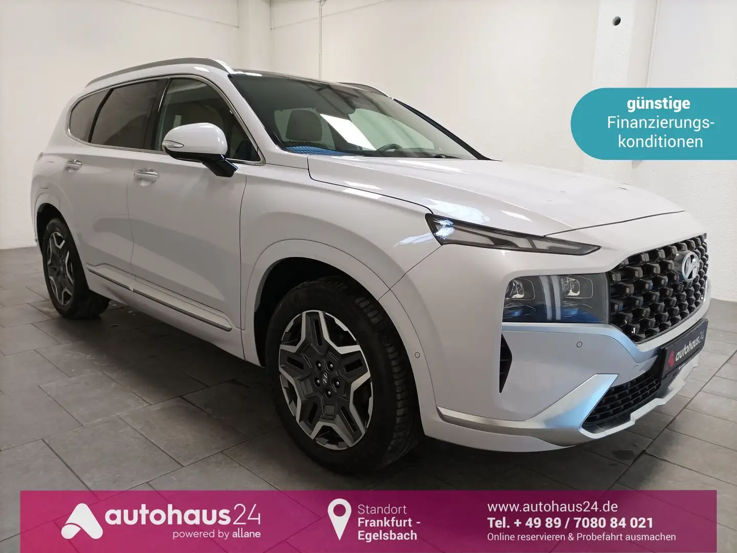 Hyundai SANTA FE 1.6 T-GDI Signa 4WD|Navi|Pano|360°|LED Weiß - 1