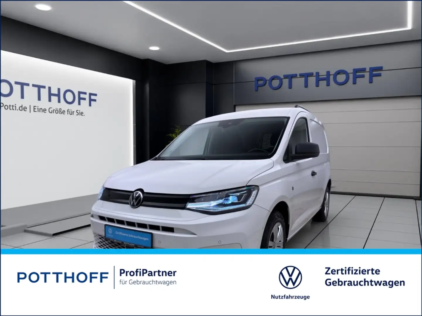 Volkswagen Caddy Cargo 2.0 TDI AHK NAVI ACC KAMERA LED Weiß - 1
