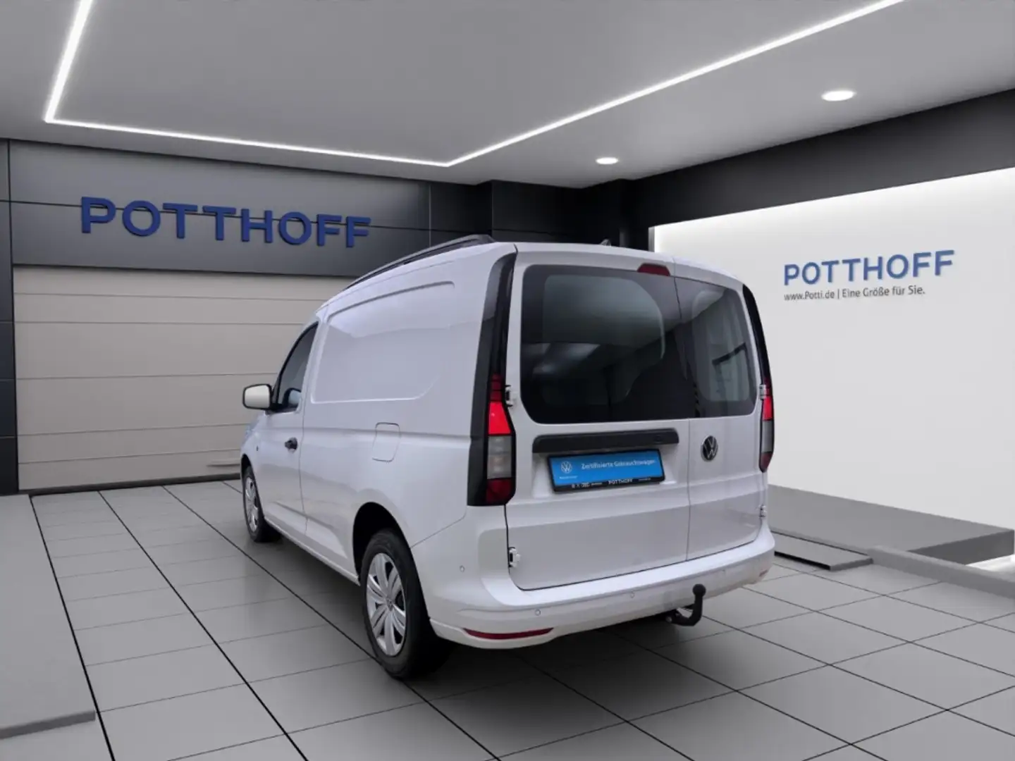 Volkswagen Caddy Cargo 2.0 TDI AHK NAVI ACC KAMERA LED Weiß - 2