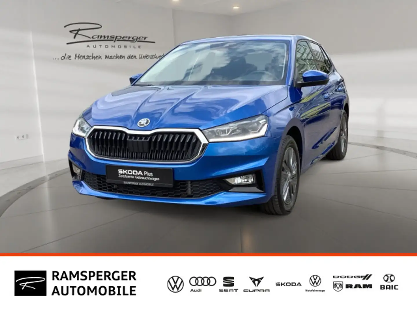 Skoda Fabia 1.0 TSI DSG Drive GRA Vorbe.AHK LED Navi Blau - 1