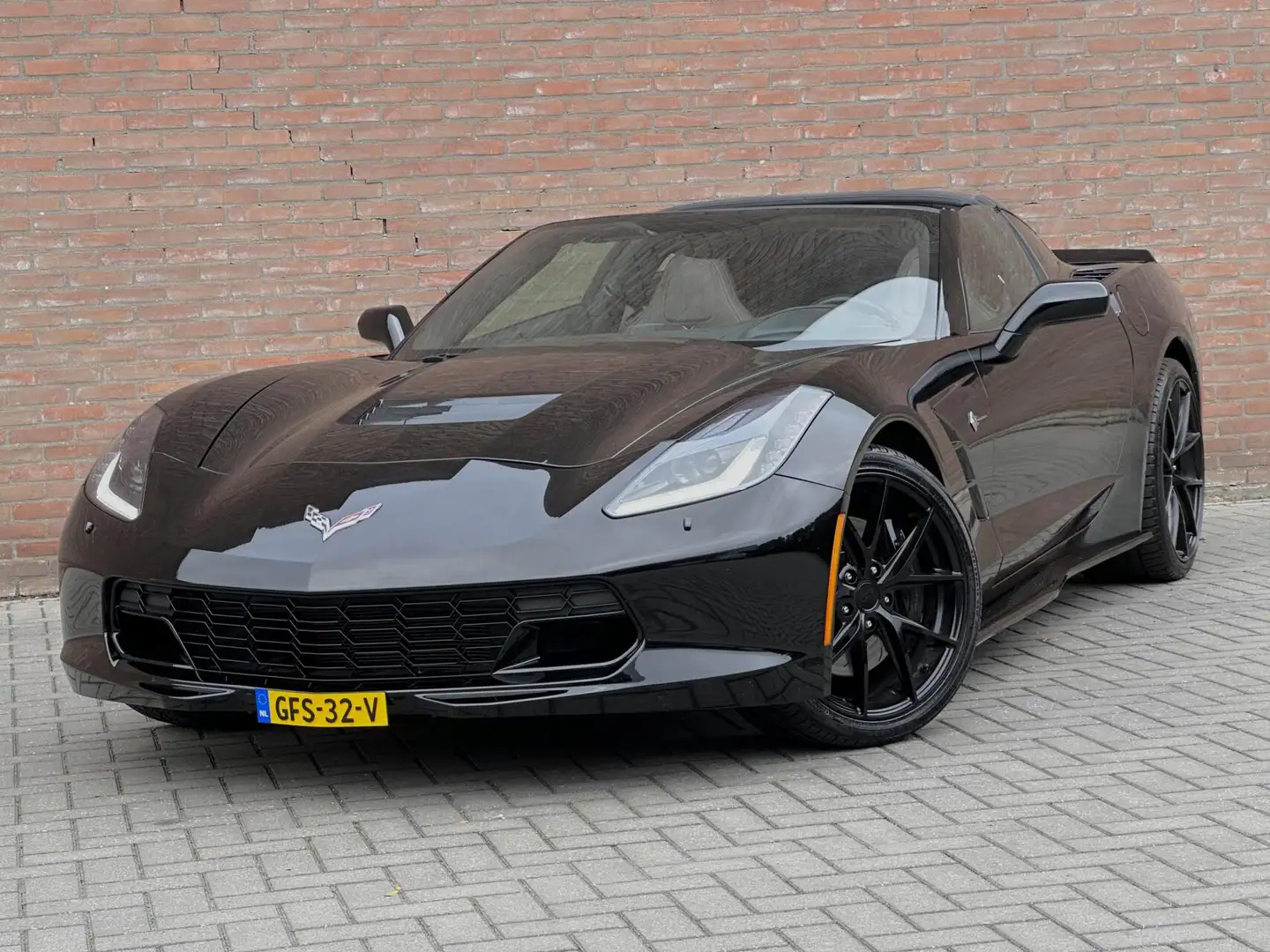 Chevrolet Corvette USA C7 6.2 Stingray Z51 3LT Targa - Leder - Hud Noir - 1