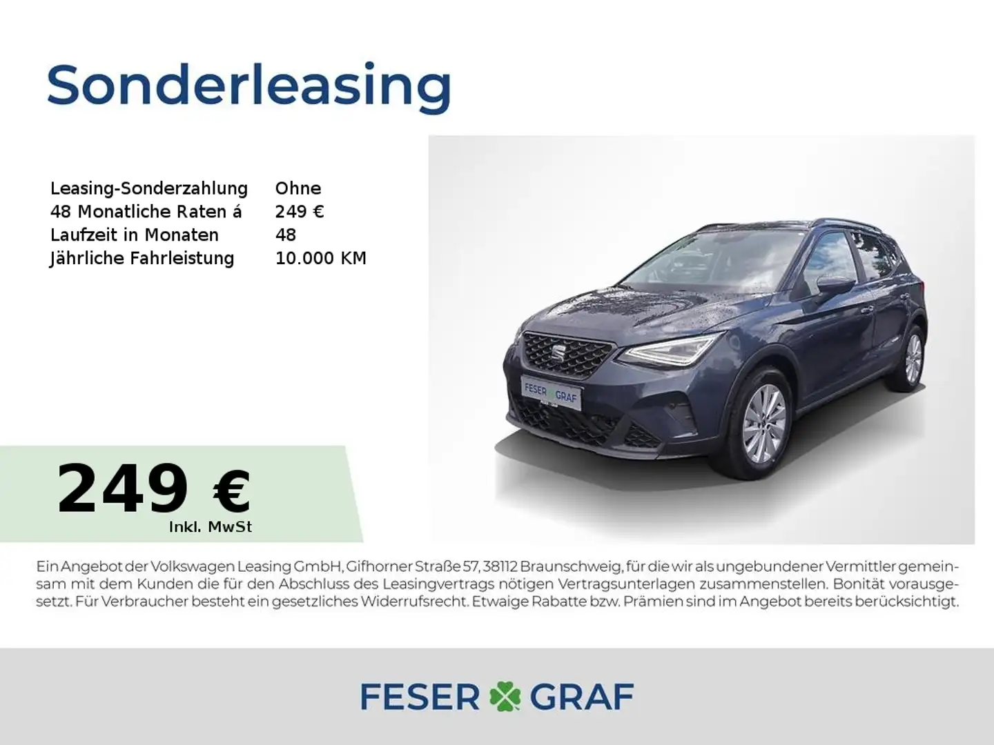 SEAT Arona 1.0 TSI Road Edition DSG Navi RüKa Sitzh. Gris - 1