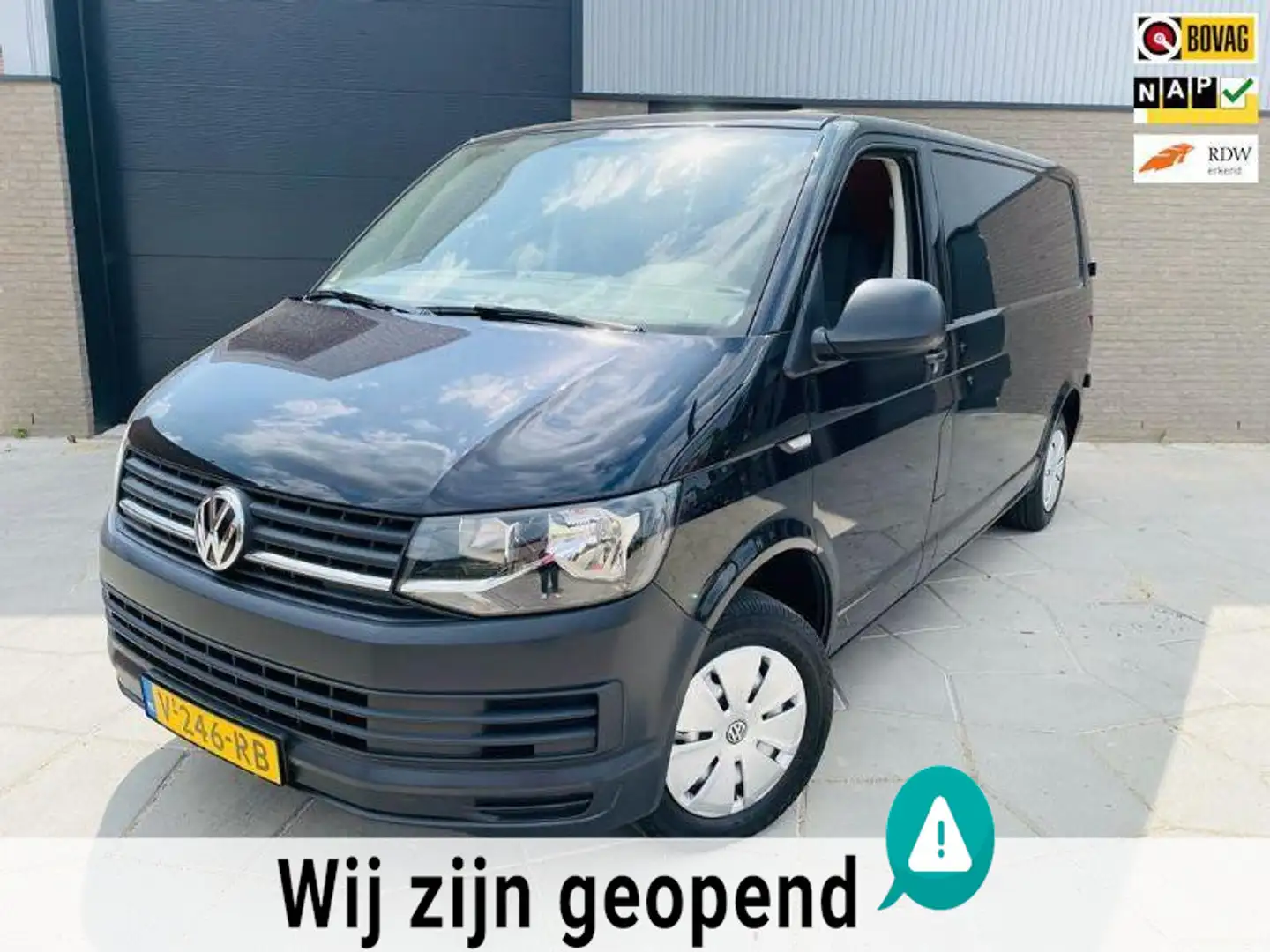 Volkswagen Transporter 2.0 TDI L2H1| Airco |Metallic lak|Lengte 2 |deuren Noir - 1