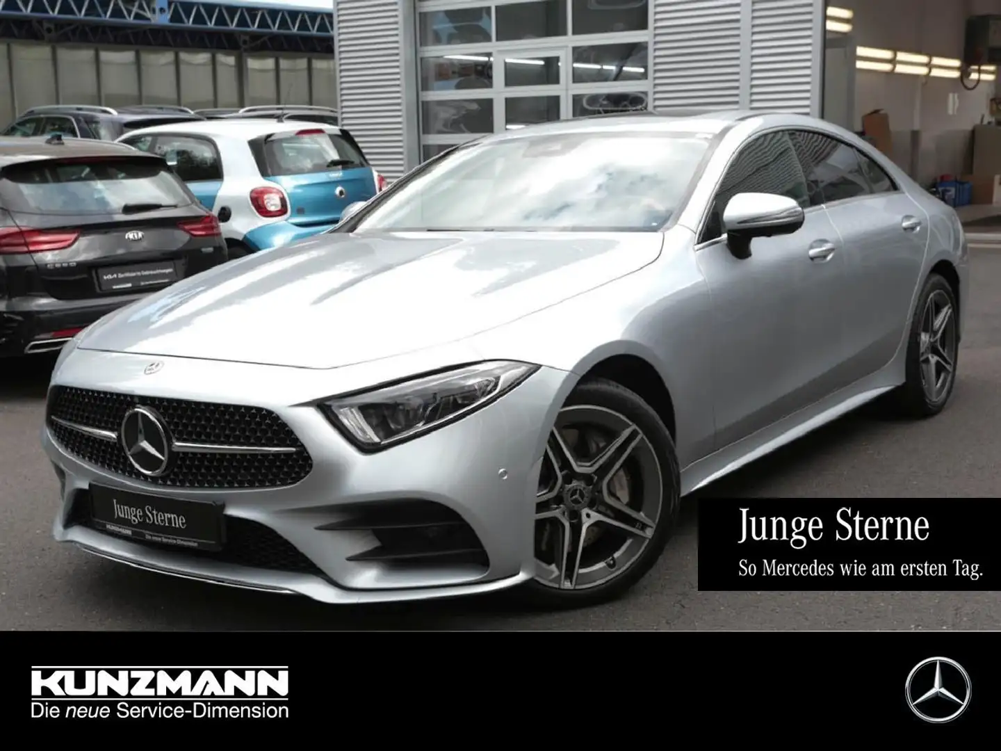 Mercedes-Benz CLS 400 d 4M AMG MBUXNavi Schiebedach 360° Silber - 1