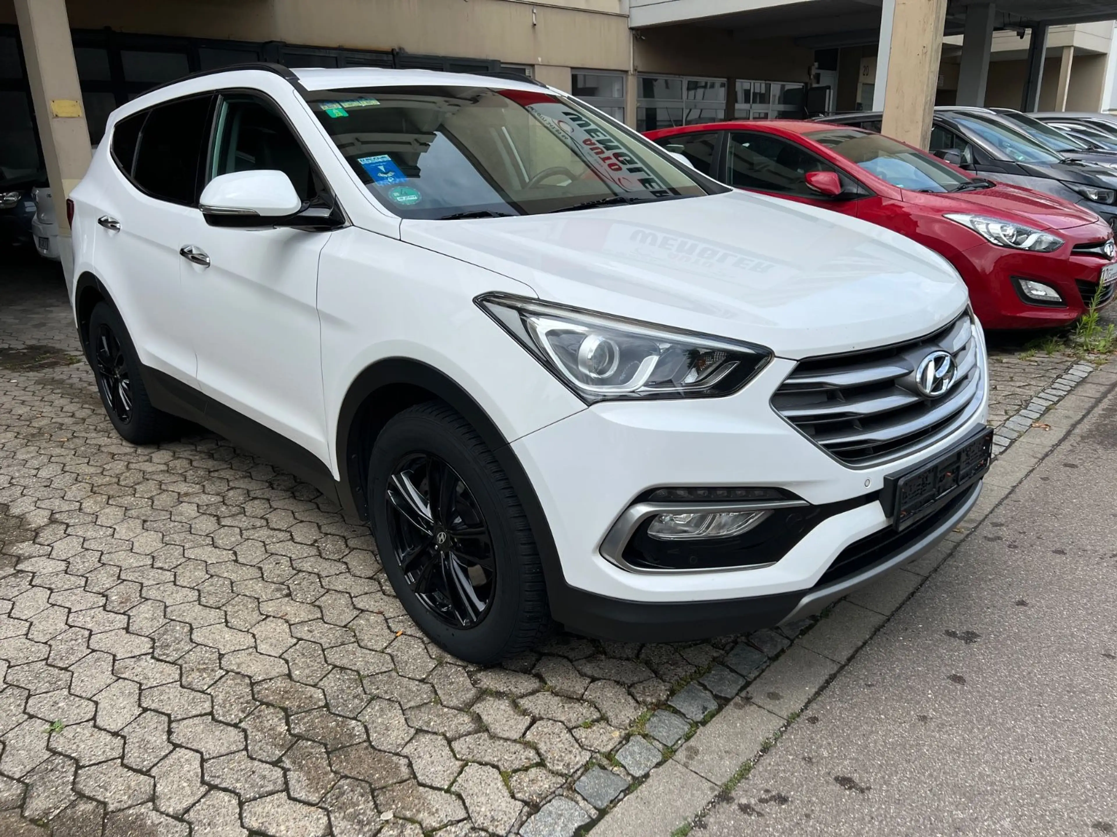 Hyundai SANTA FE blue Style*Navi*Leder*Autom.* — photo 2
