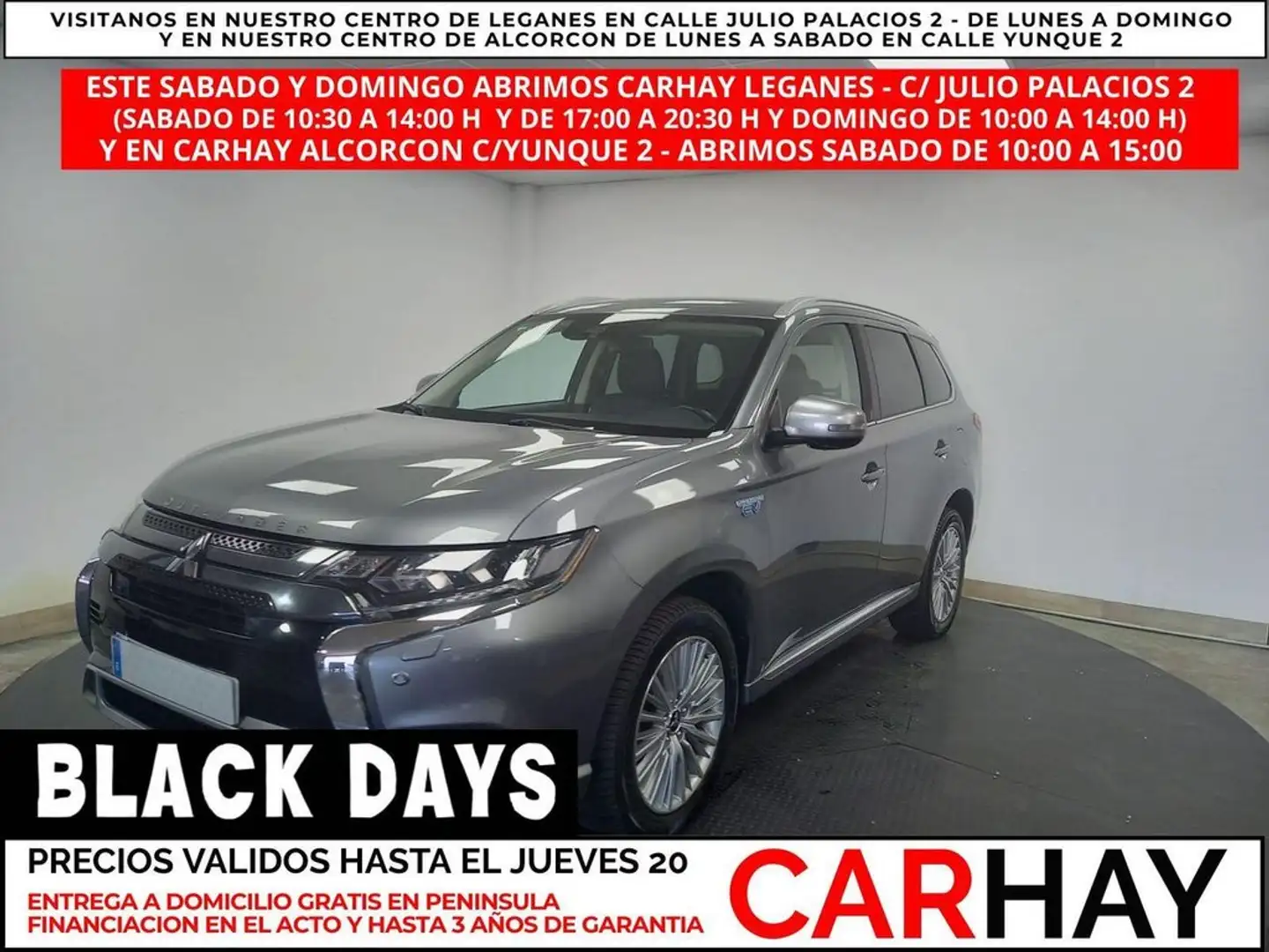 Mitsubishi Outlander 2.4i 4WD PHEV Business Edition SDA-NAV Gris - 1